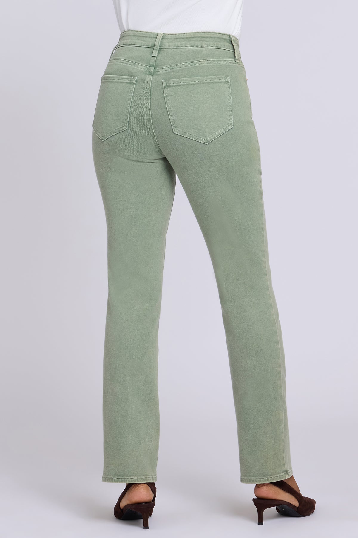 NYDJ Marilyn Straight Jeans With High Rise And 31" Inseam - Retro Artichoke