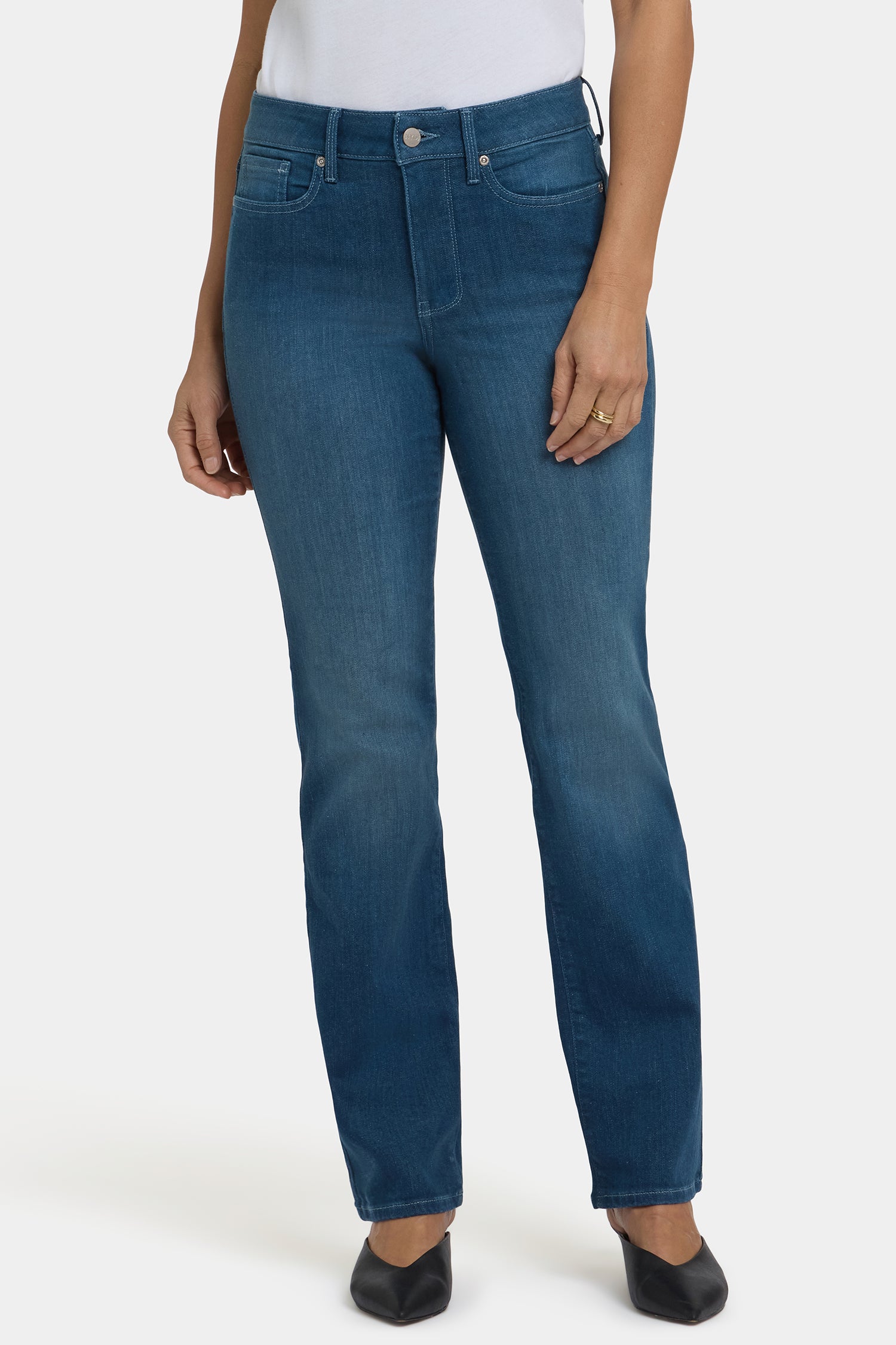 NYDJ Marilyn Straight Jeans With High Rise And 31