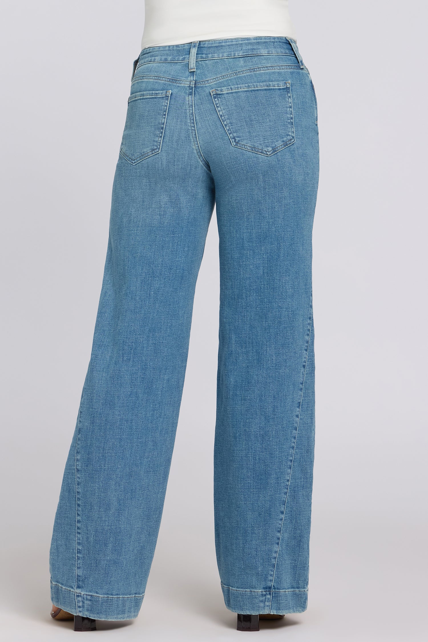 NYDJ Teresa Wide Leg Jeans With Side Godets - Dawn Rock