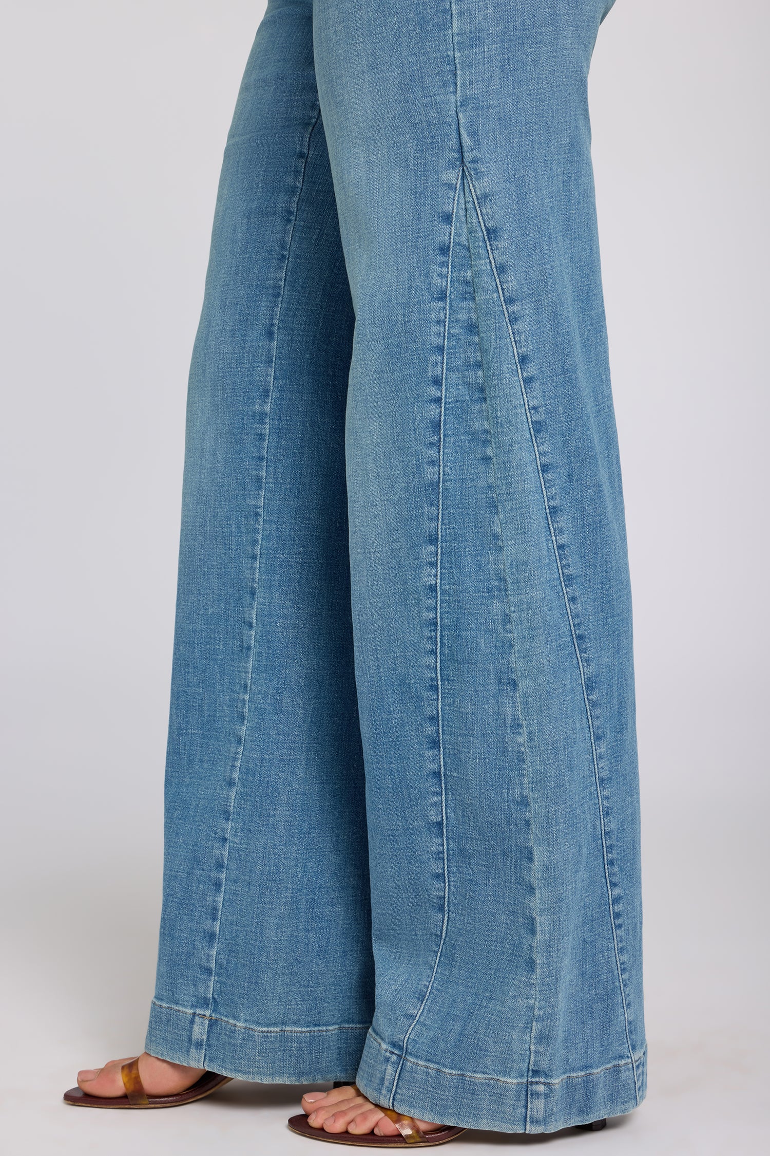 NYDJ Teresa Wide Leg Jeans With Side Godets - Dawn Rock