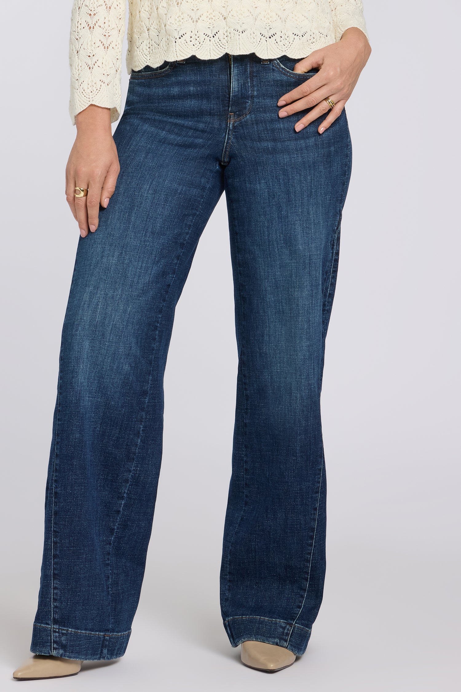 NYDJ Teresa Wide Leg Jeans With Side Godets - Sunset Villa