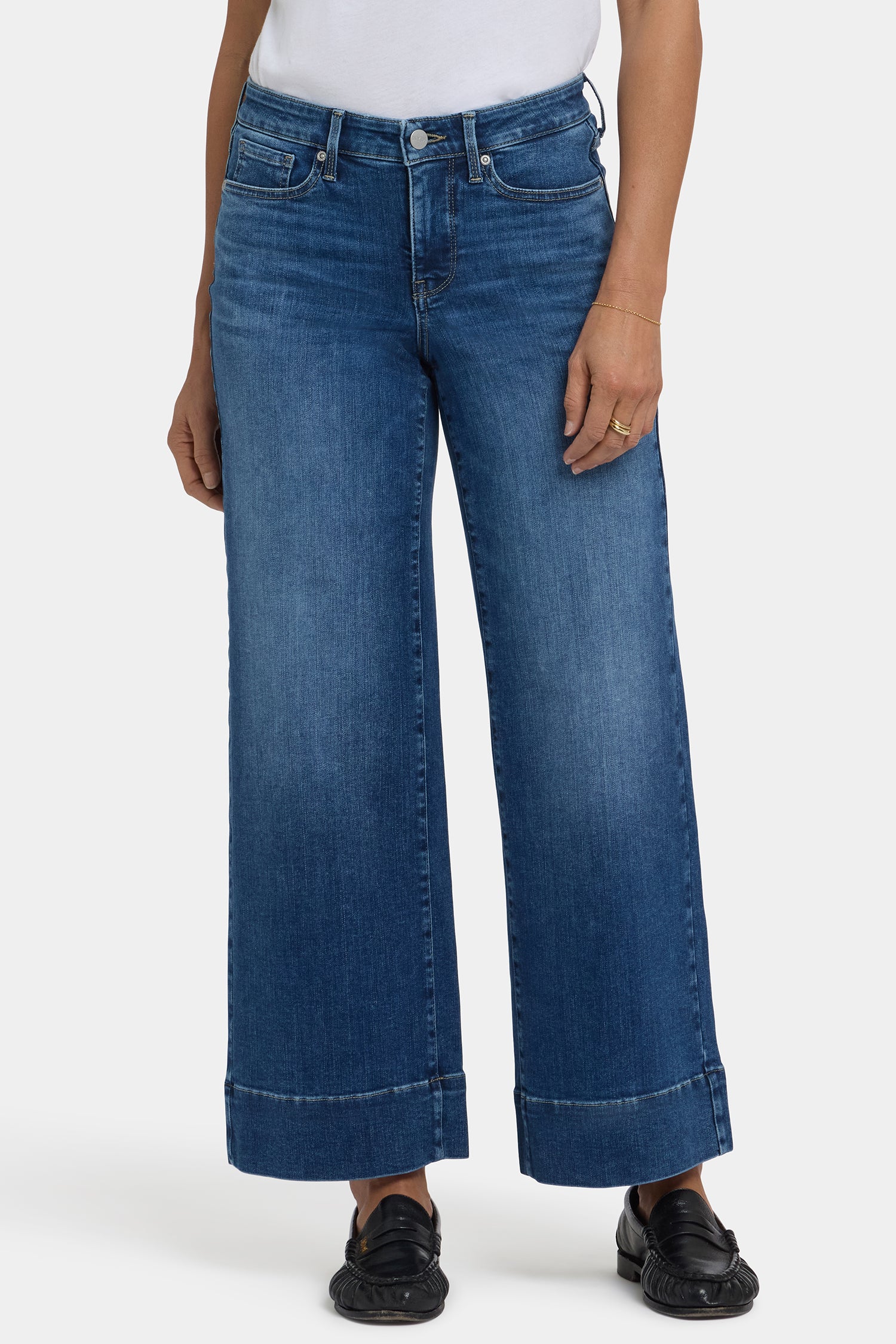 NYDJ Teresa Wide Leg Ankle Jeans With 3