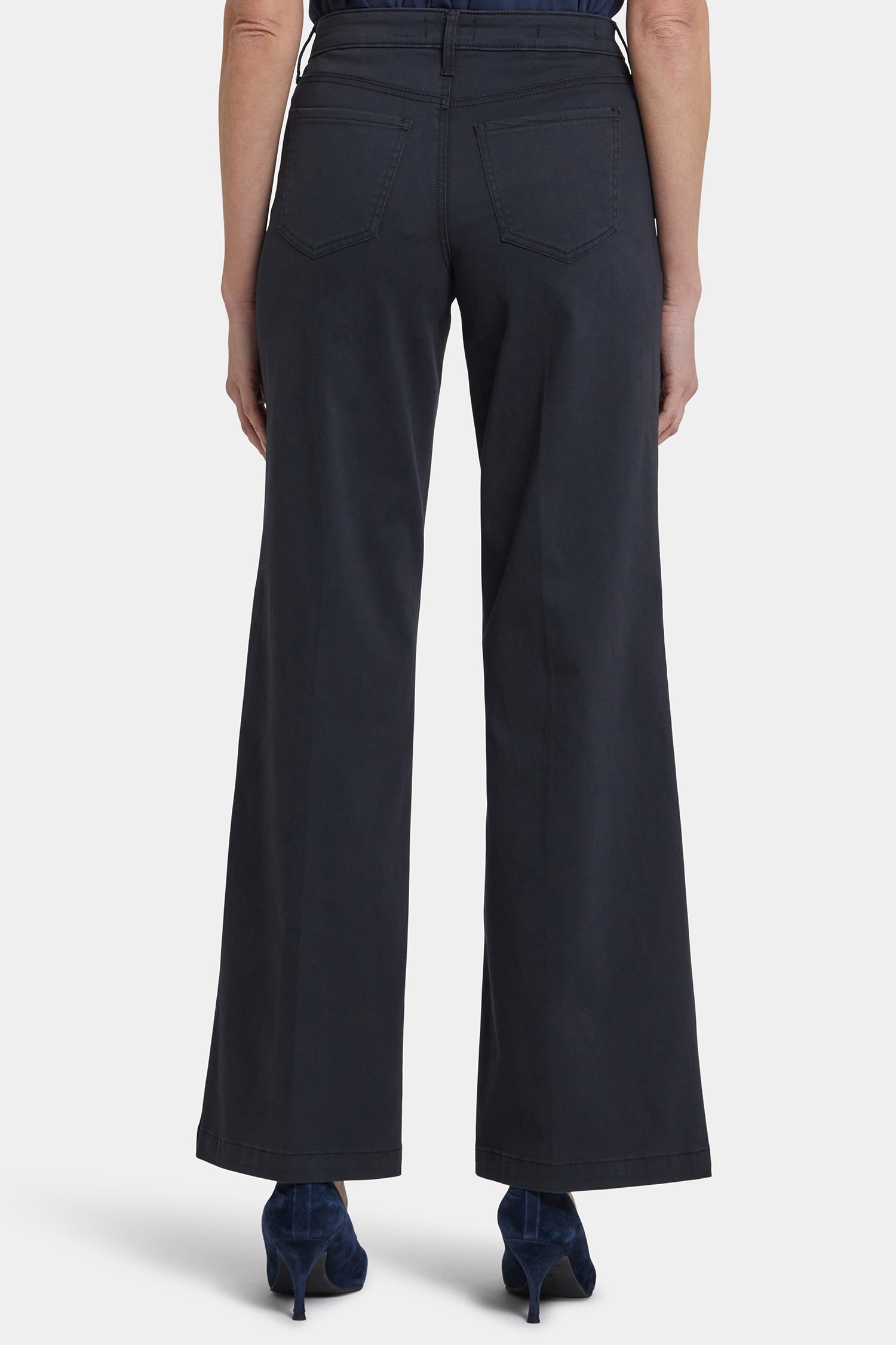 NYDJ Teresa Wide Leg Jeans  - Washed Black
