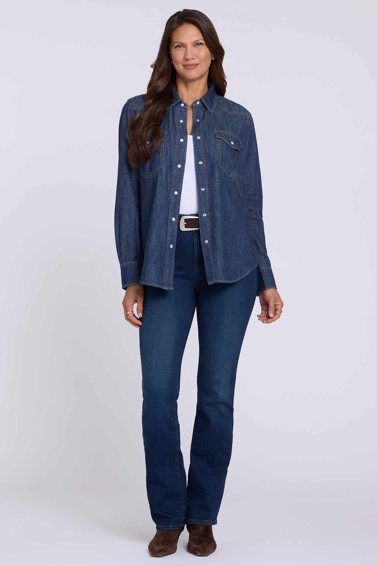 NYDJ Classic Denim Shirt  - Skylark