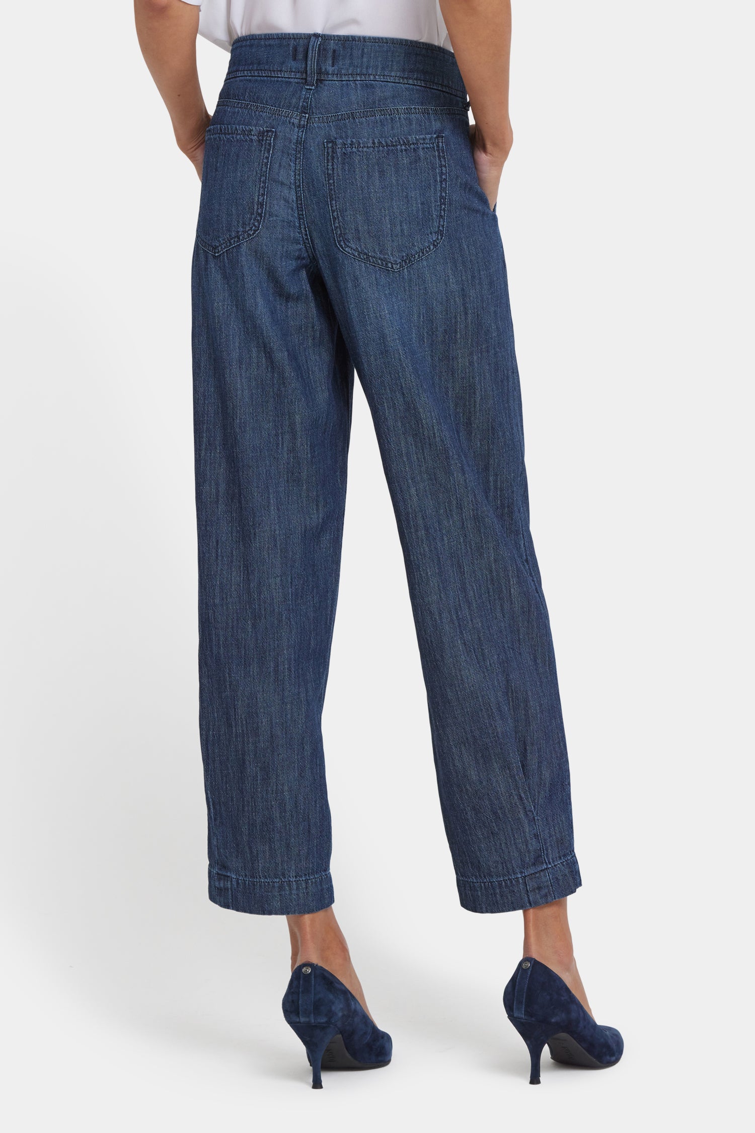 NYDJ Balloon Trouser Jeans With Pleats - La Mer