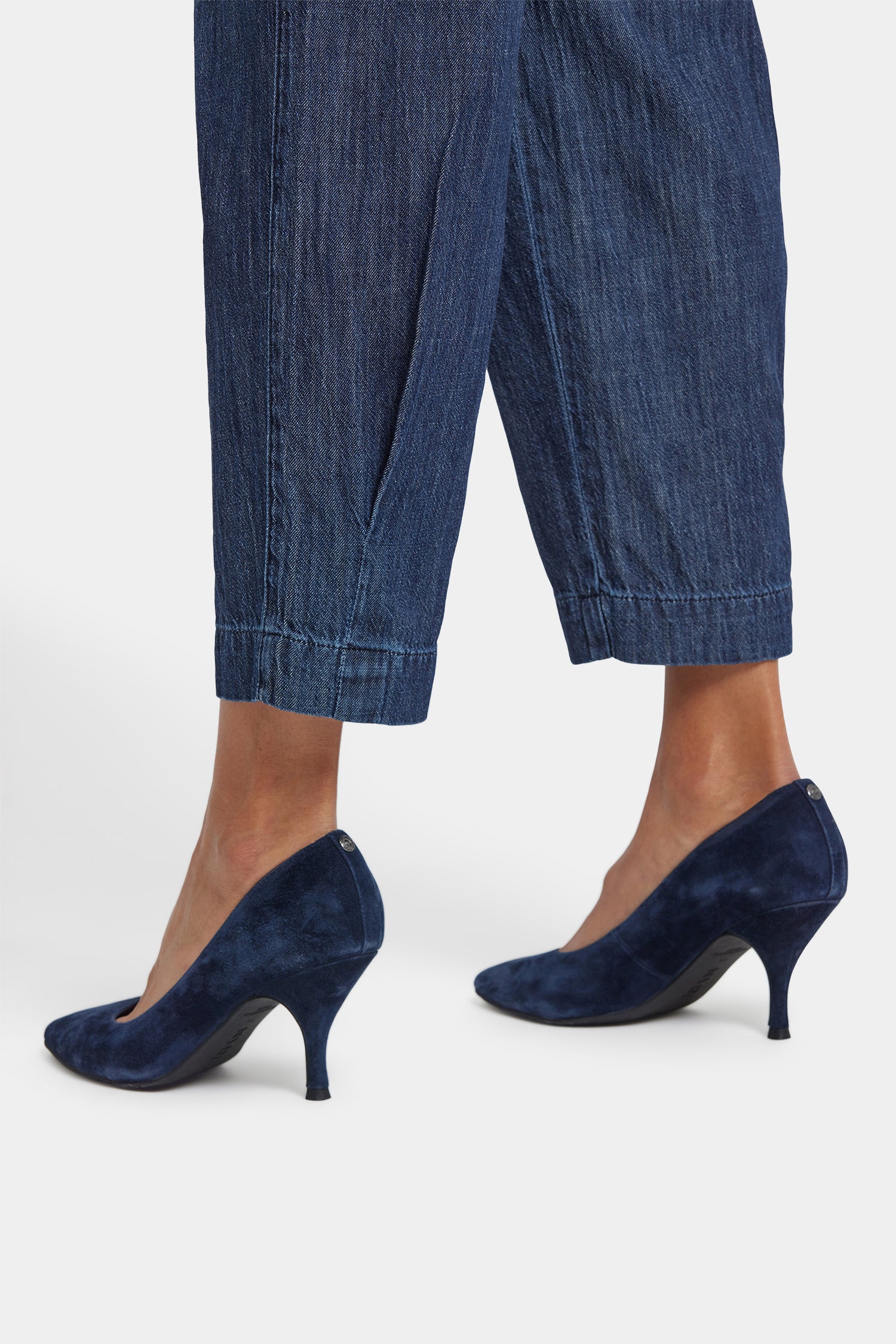 NYDJ Balloon Trouser Jeans With Pleats - La Mer