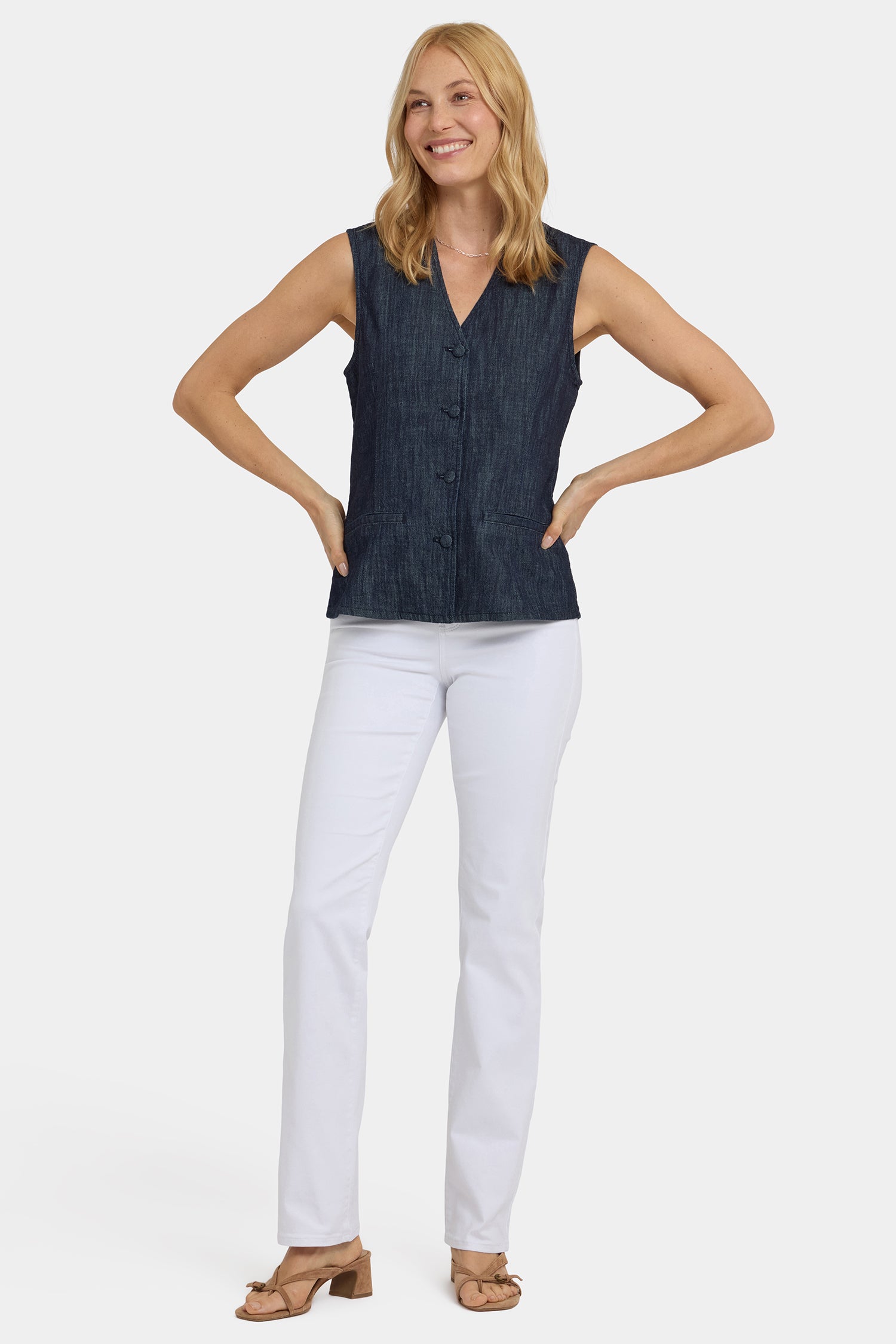 NYDJ Denim Vest  - Dark Indigo