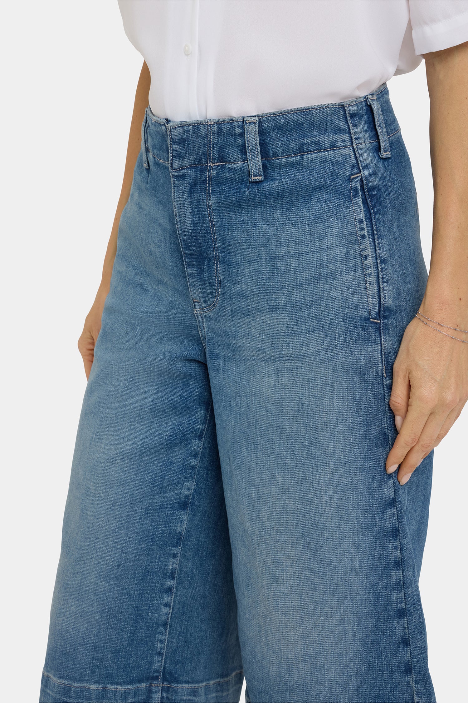 NYDJ Jeanne Culottes In Re-New™ Denim With Super High Rise - Breezy Palms