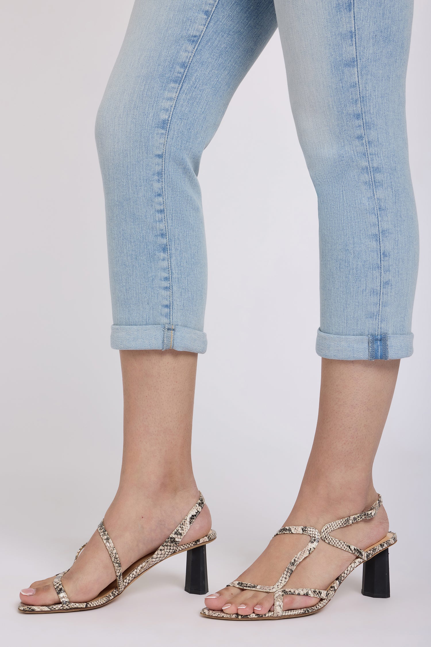 NYDJ Chloe Skinny Capri Jeans In Re-New™ Denim With Roll Cuffs - Keys View