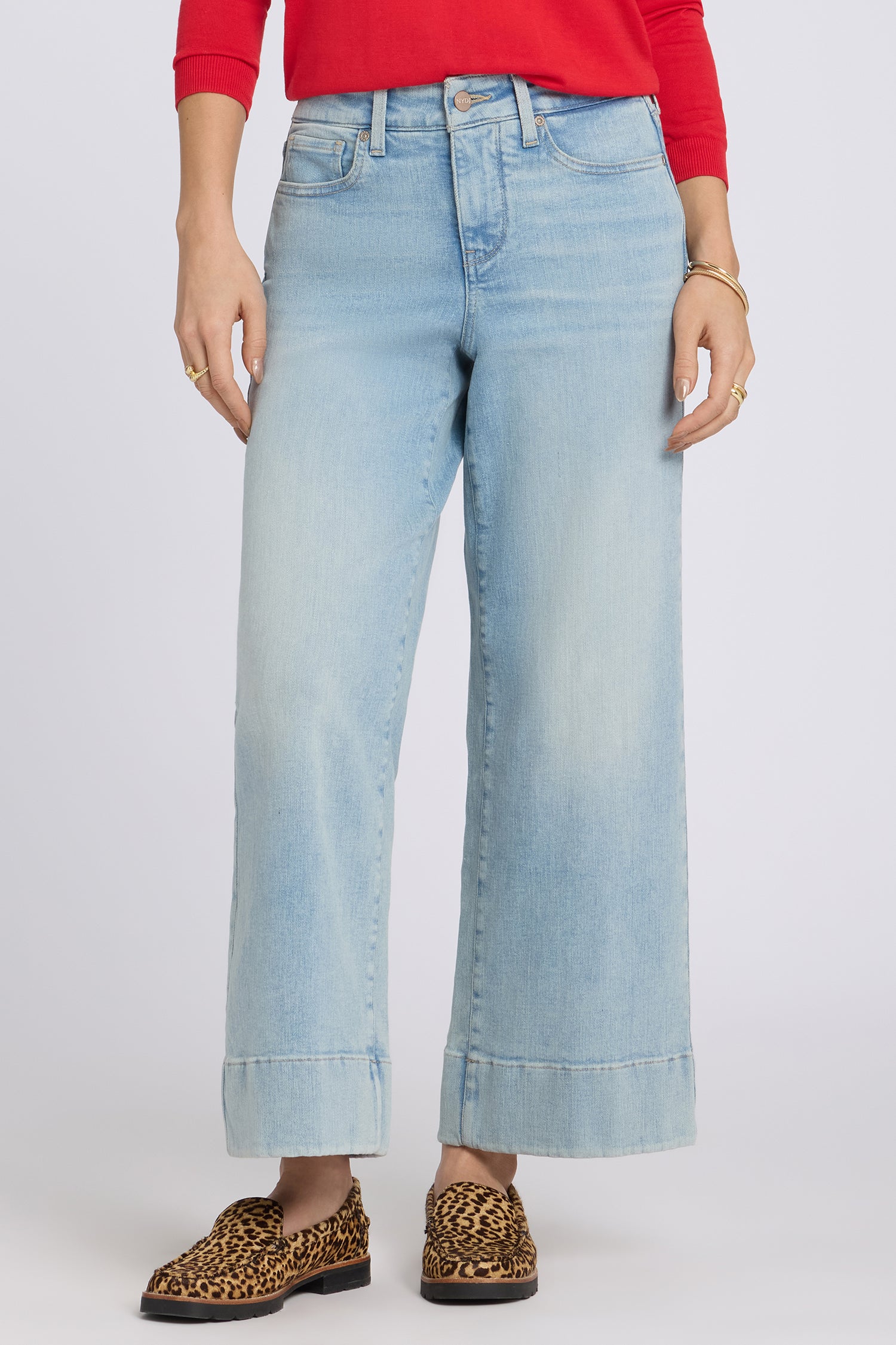 NYDJ Teresa Wide Leg Ankle Jeans In Re-New™ Denim With 3