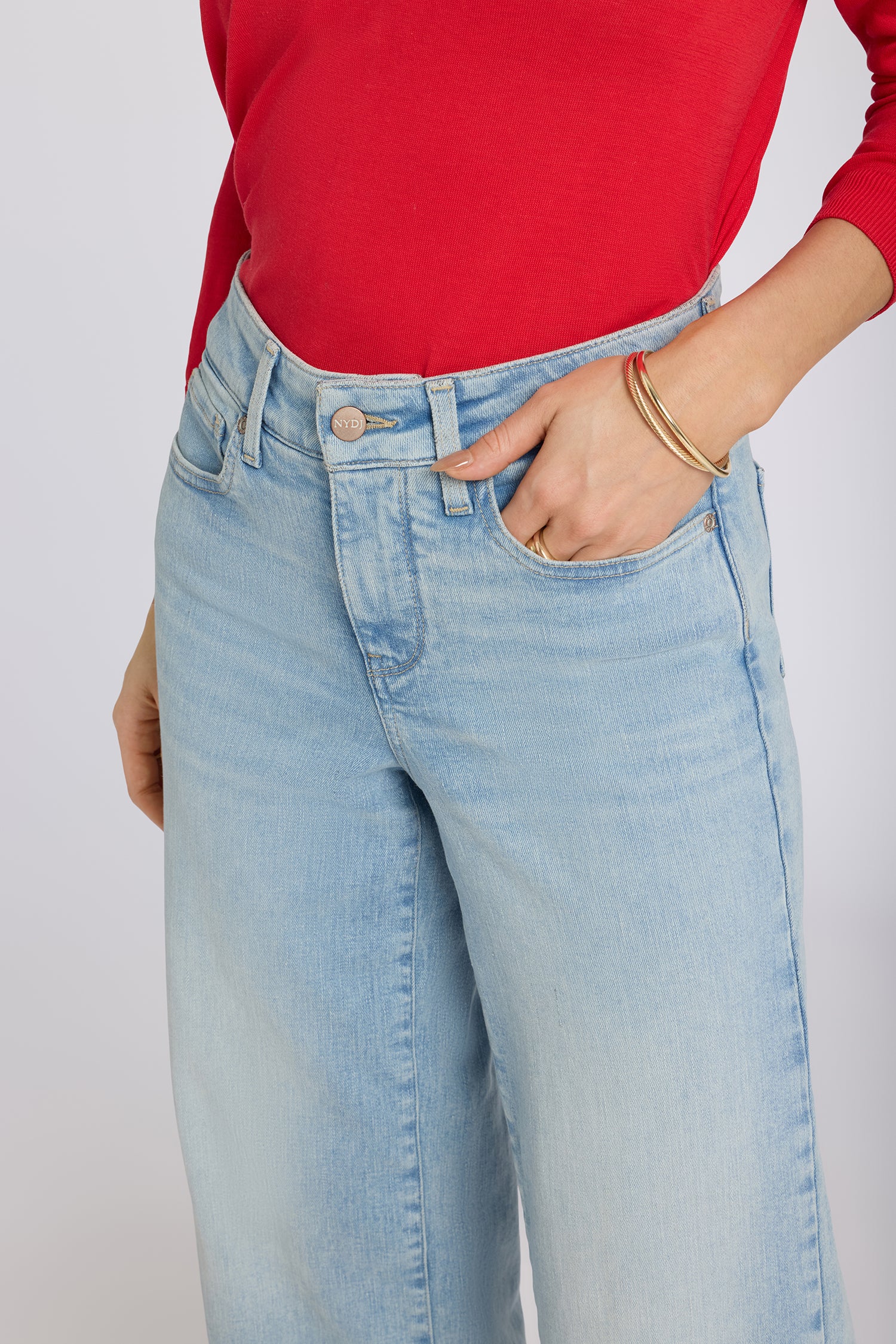 NYDJ Teresa Wide Leg Ankle Jeans In Re-New™ Denim With 3