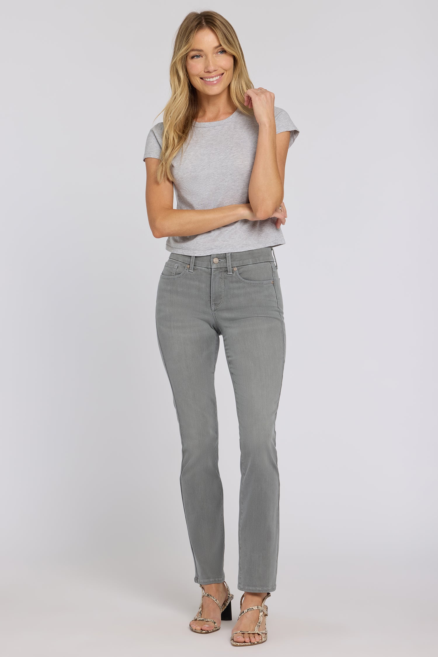 NYDJ Waist-Match™ Marilyn Straight Jeans  - Stone Fade