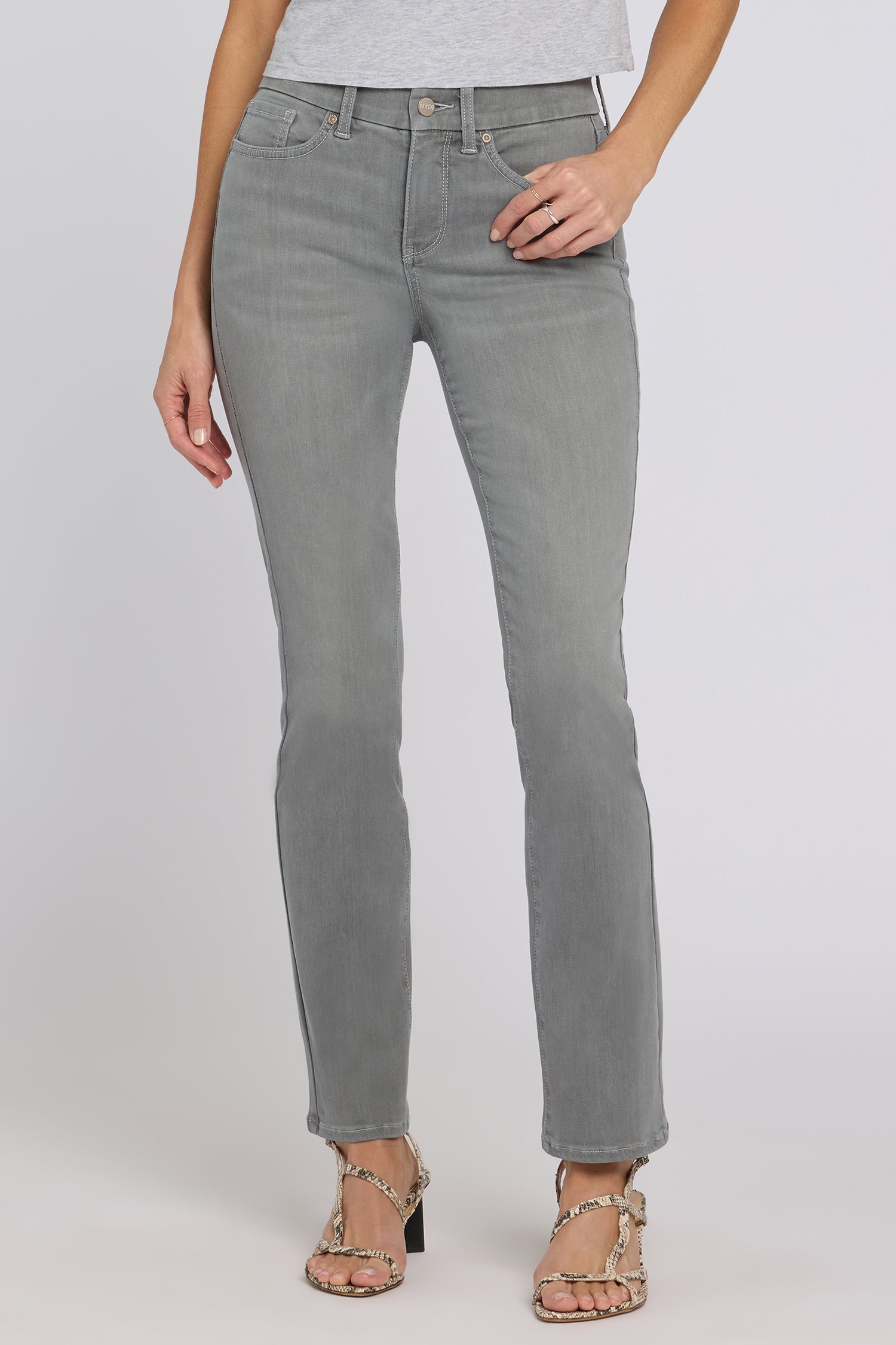 NYDJ Waist-Match™ Marilyn Straight Jeans  - Stone Fade