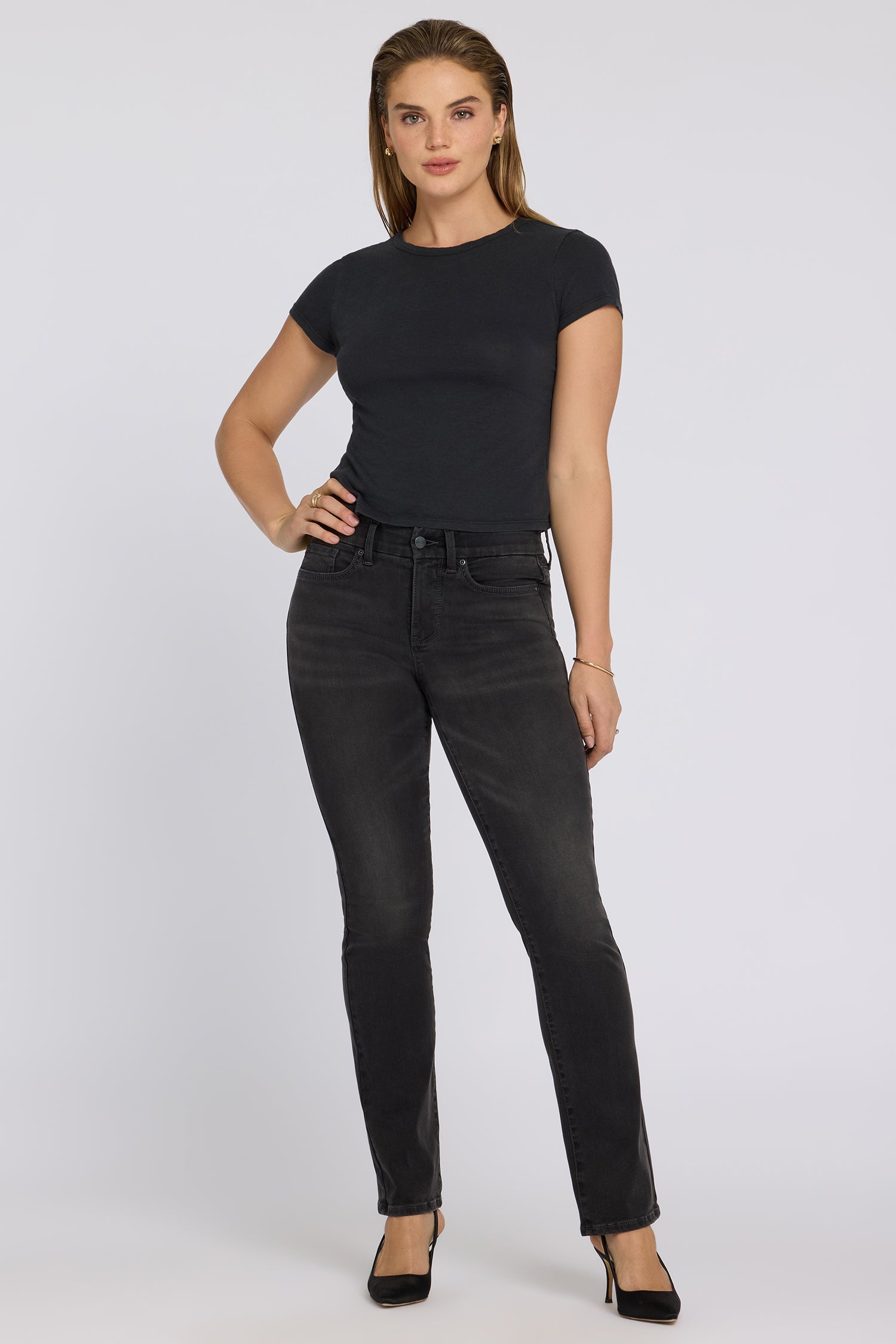 NYDJ Waist-Match™ Marilyn Straight Jeans  - Arch Rock