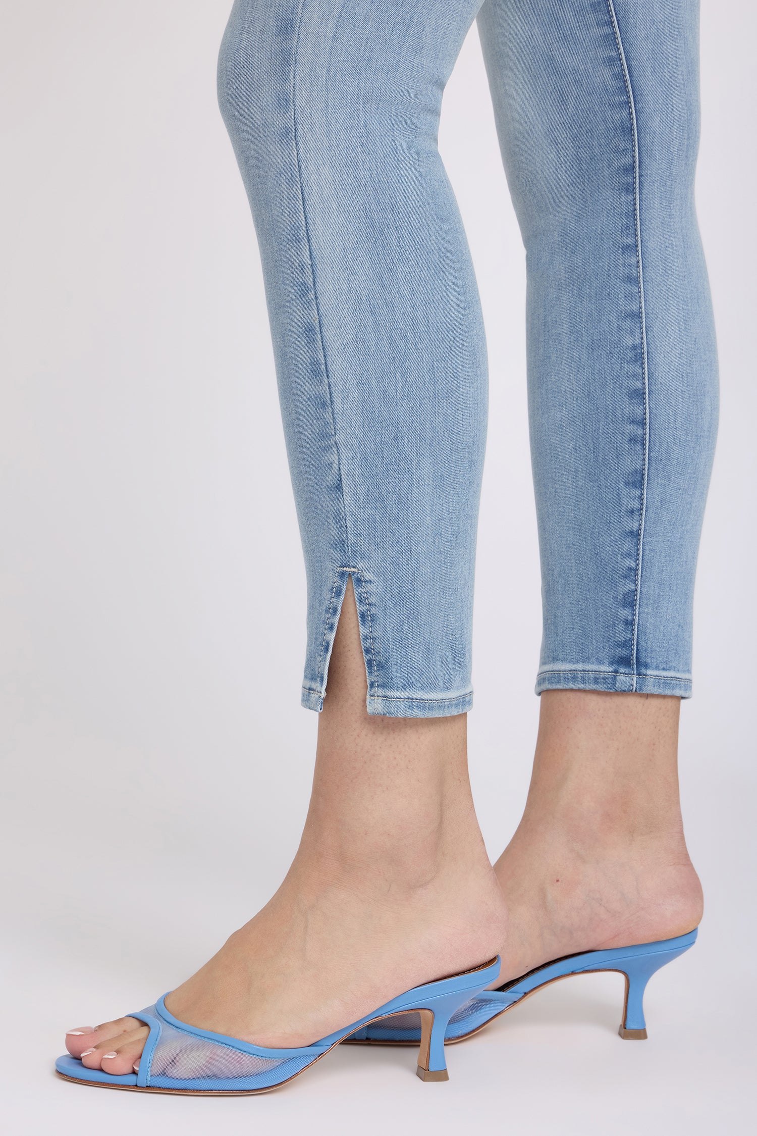 NYDJ Waist-Match™ Ami Skinny Ankle Jeans With Side Slits - Bloom Bound