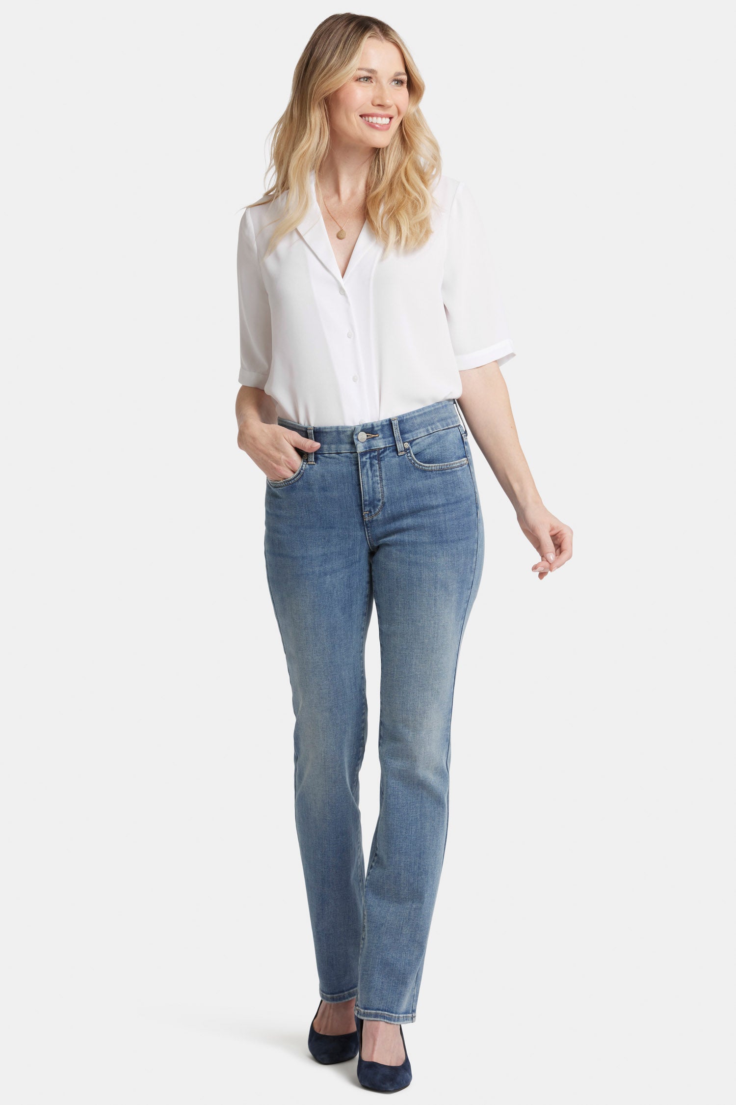 NYDJ Waist-Match™ Marilyn Straight Jeans  - Indigo Stream