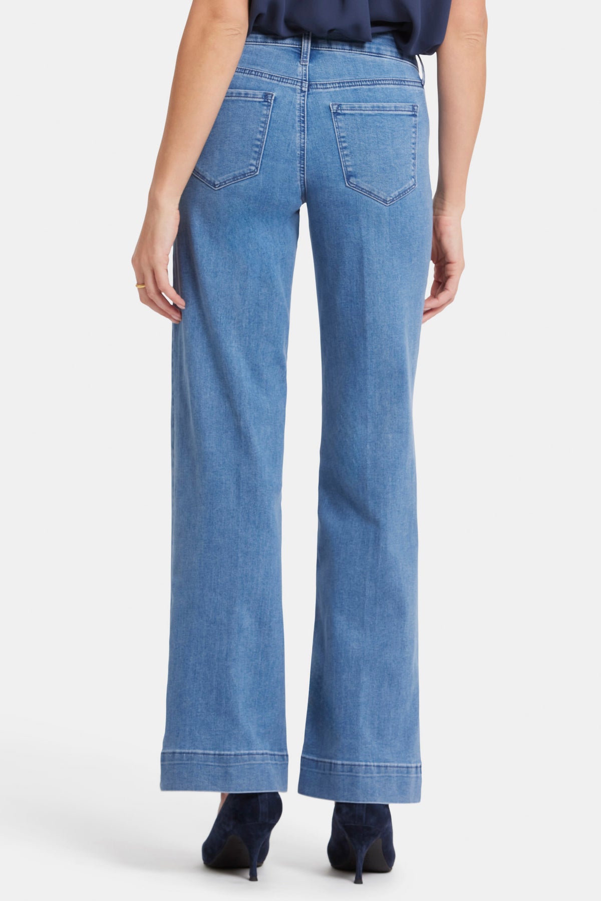 NYDJ Teresa Trouser Wide-Leg Jeans  - Everly