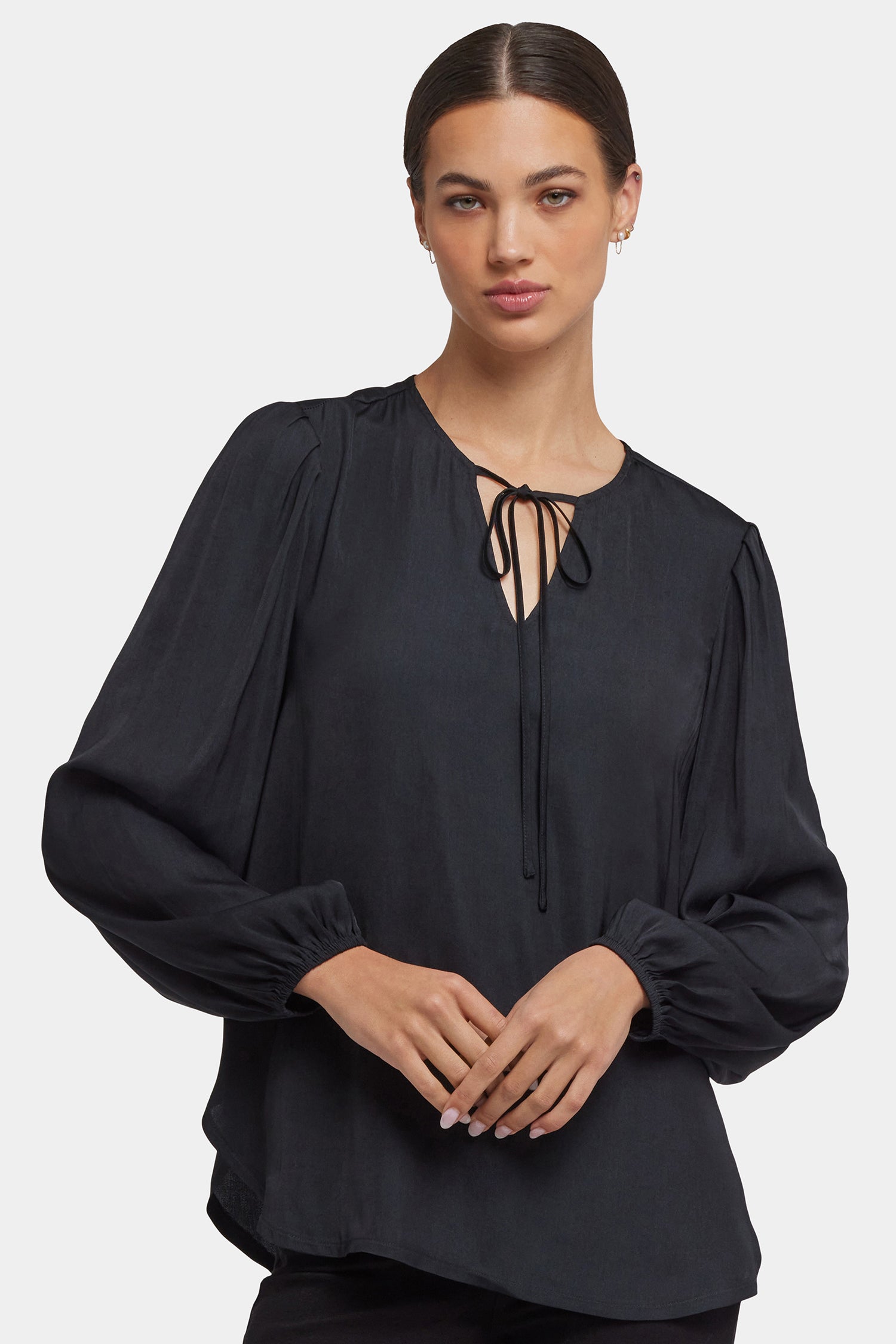 NYDJ Elsie Blouse  - Black