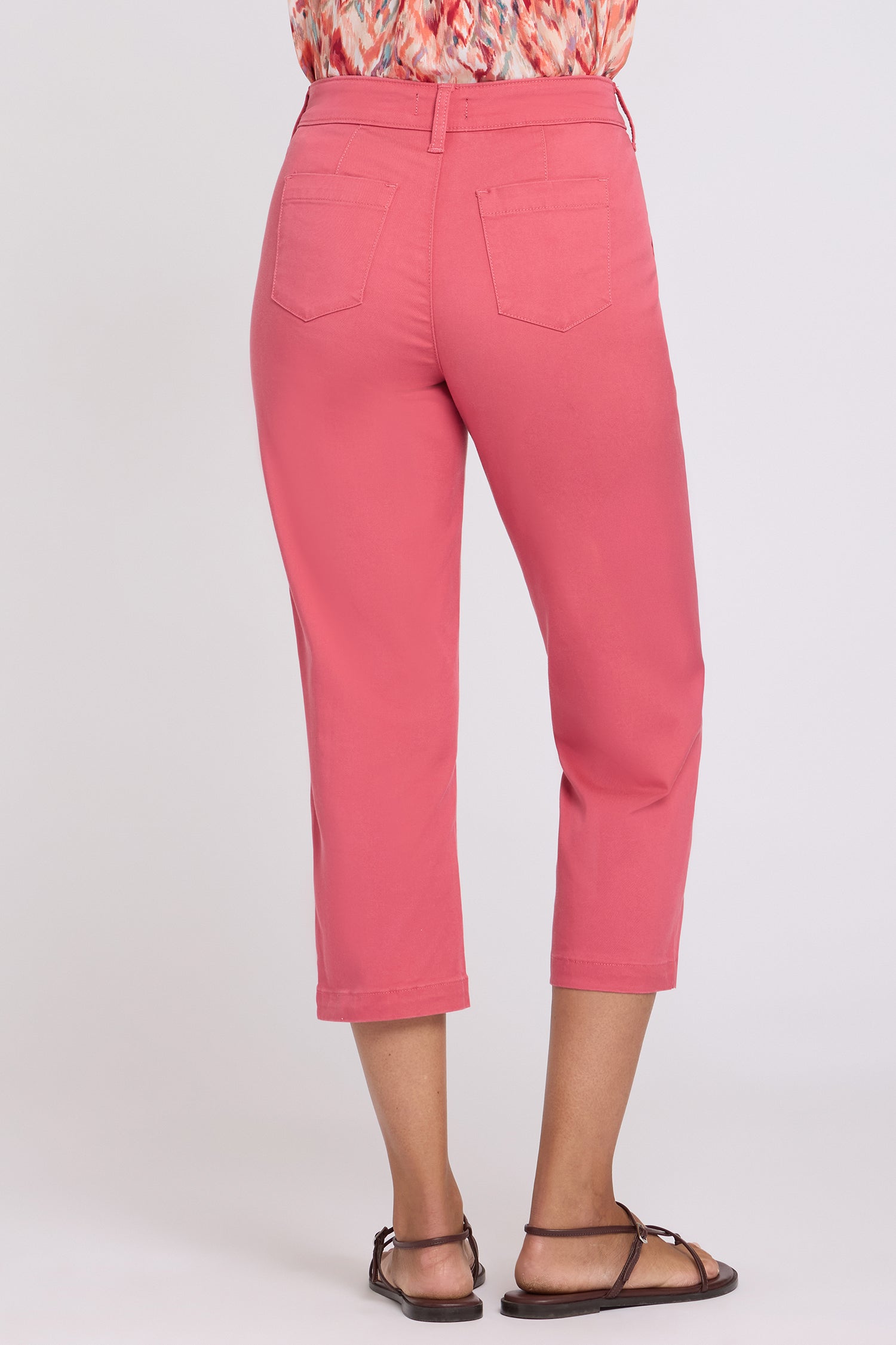 NYDJ Utility Pants In Stretch Twill With High Rise - Chrysanthemum