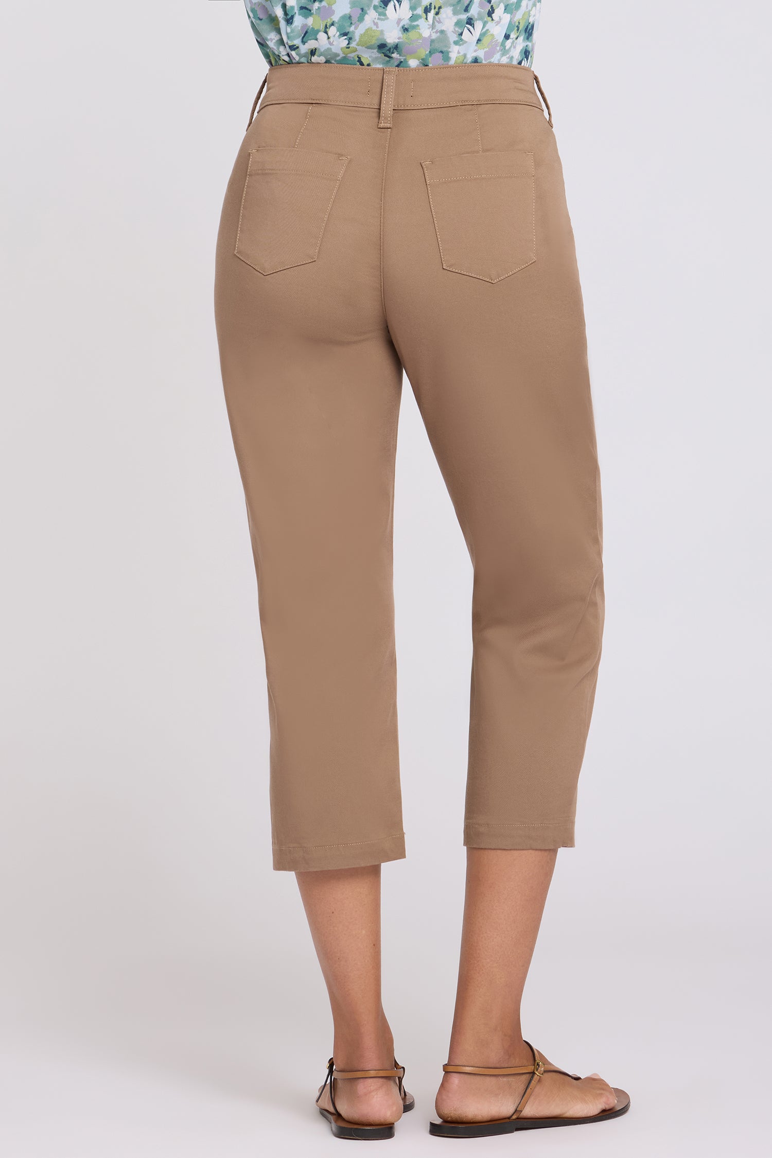 NYDJ Utility Pants In Stretch Twill With High Rise - Toasted Coconut