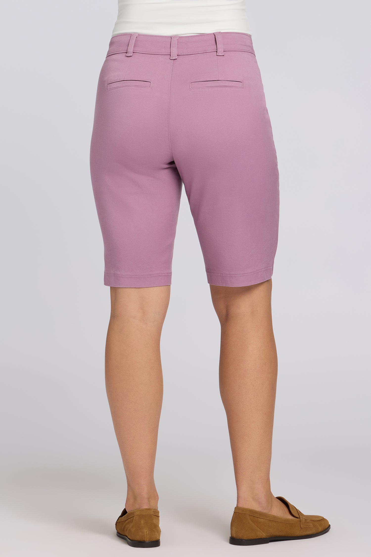 NYDJ Bermuda Shorts In Stretch Twill - Dusky Daisy