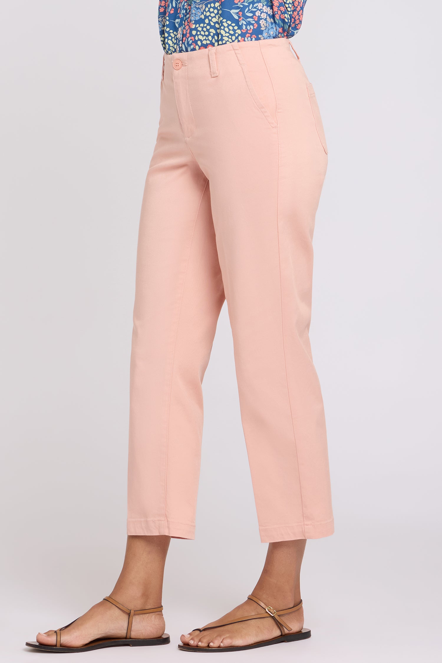 NYDJ Marilyn Straight Ankle Pants In Stretch Twill - Desert Willow