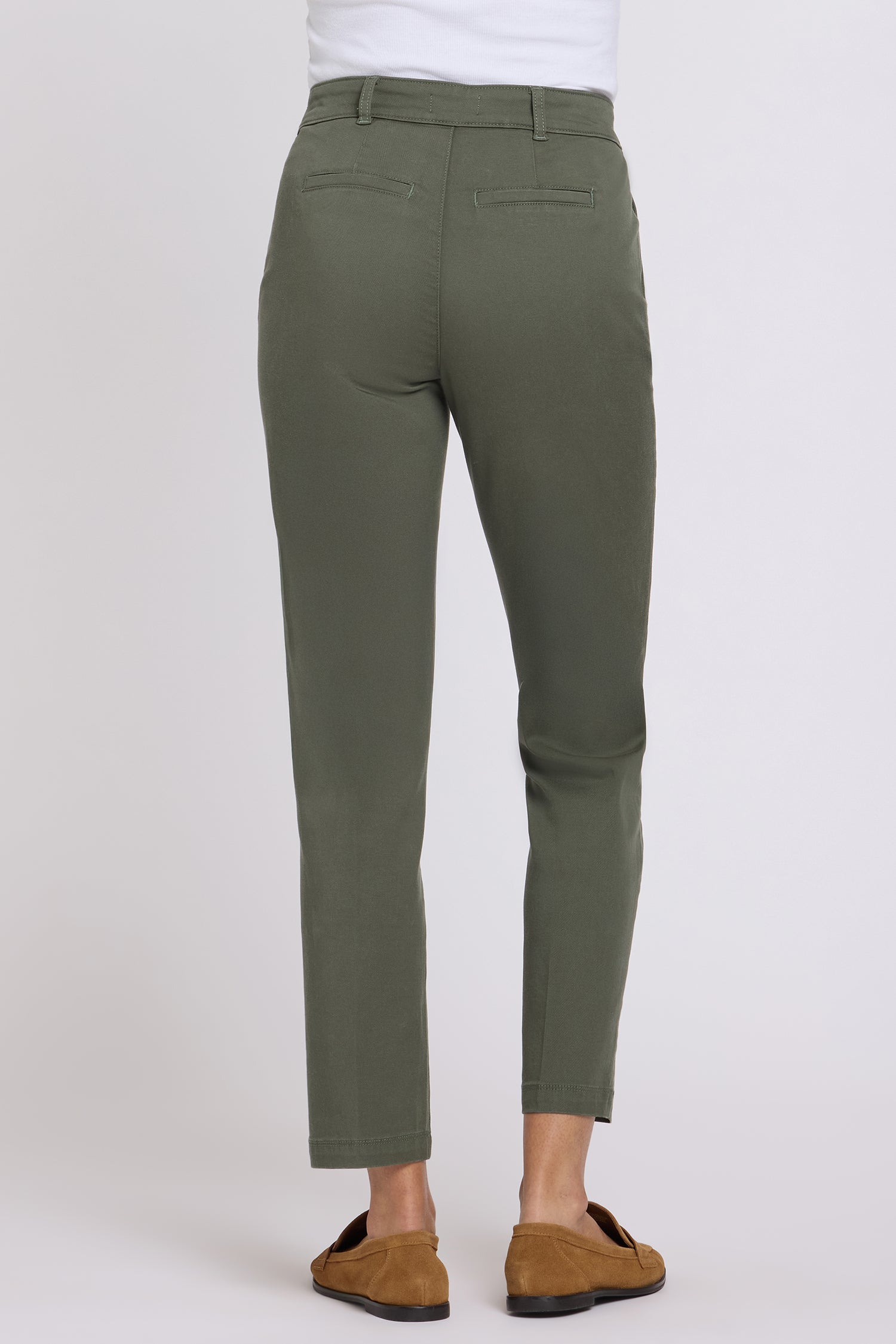 NYDJ Sadie Slim Pants In Stretch Twill - Desert Green