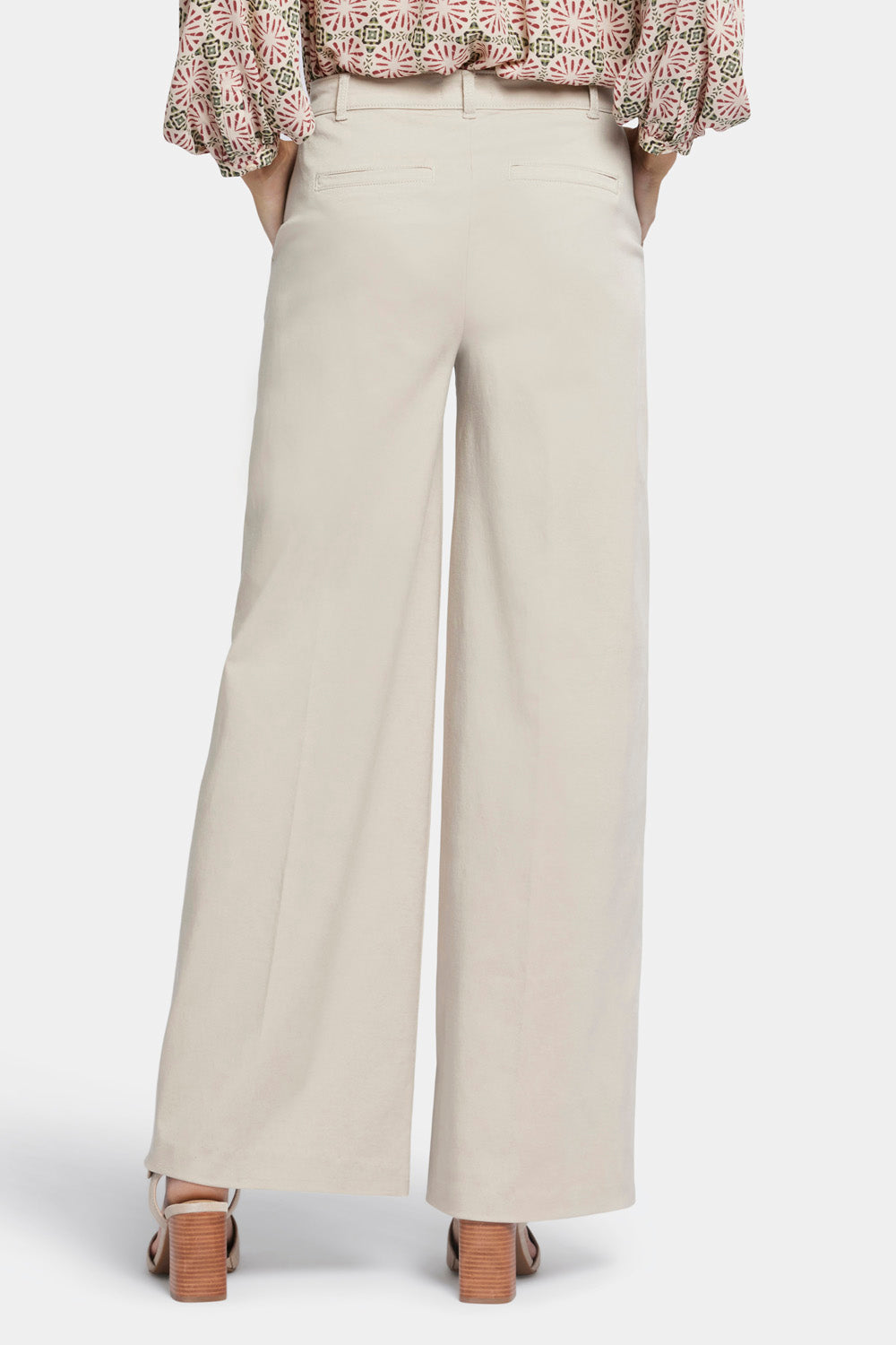 NYDJ Whitney Trouser Pants In Stretch Twill With High Rise - Feather