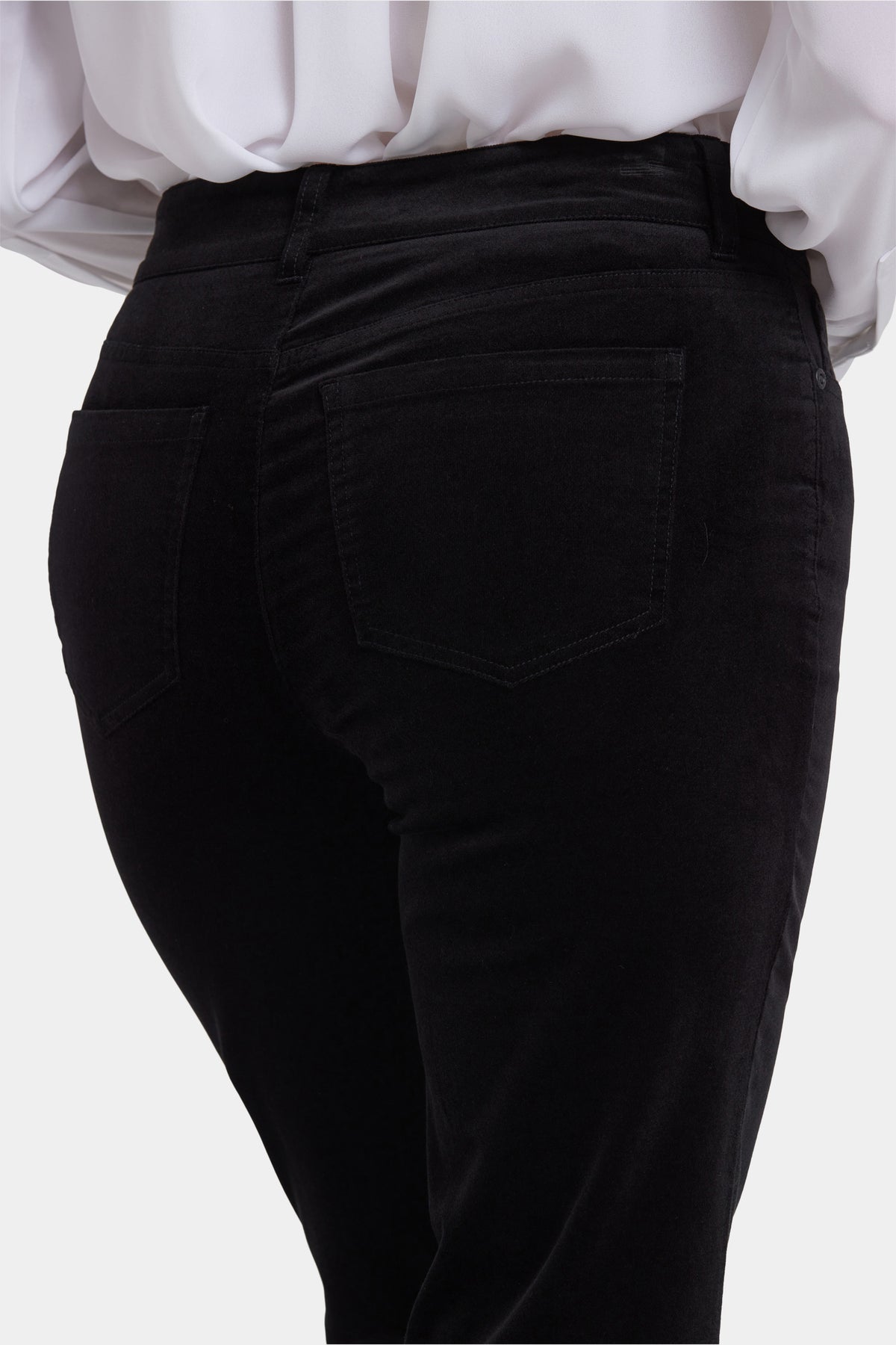 NYDJ Marilyn Straight Pants In Velveteen - Black