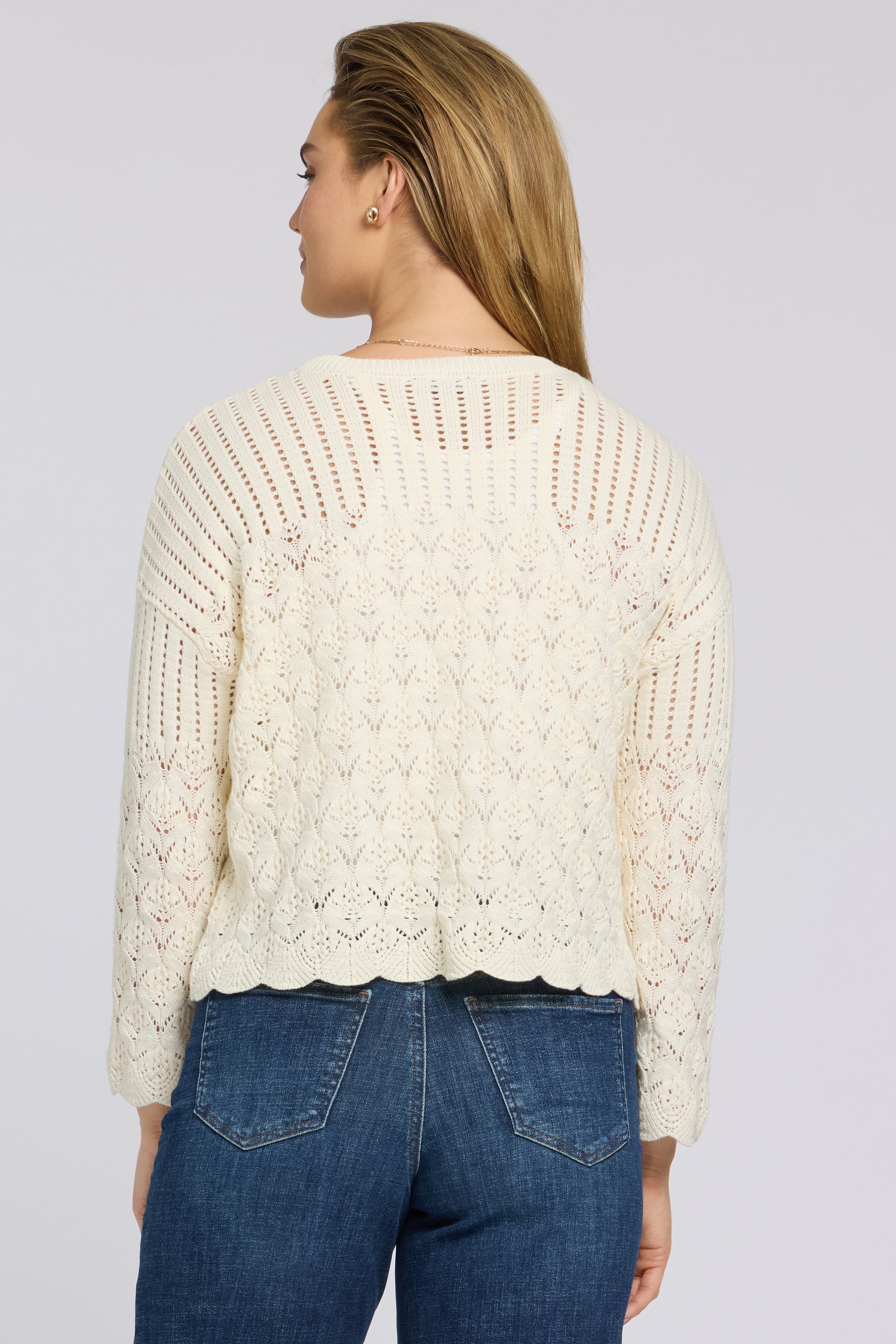 NYDJ Pointelle Popover  - Ivory