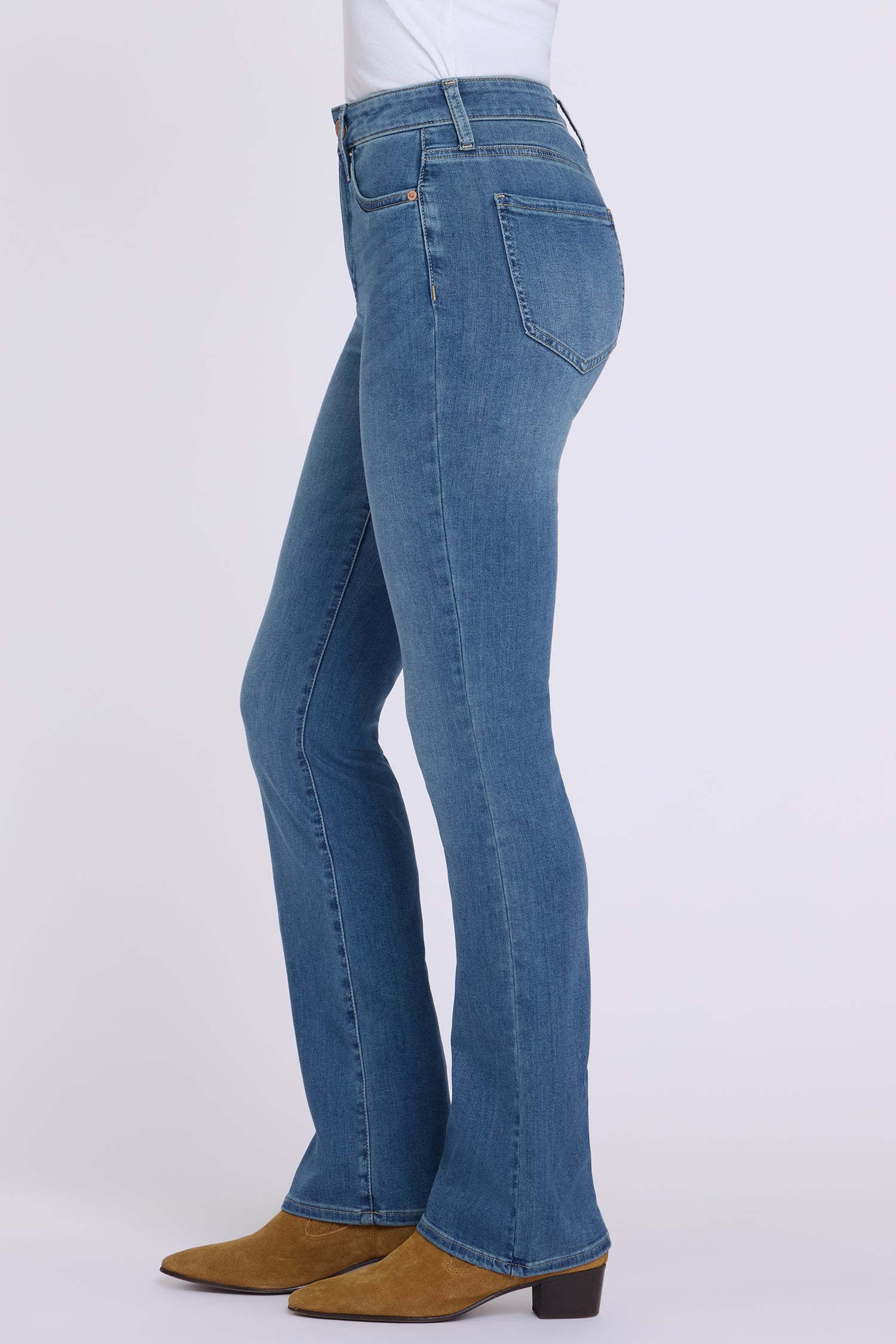 NYDJ Barbara Bootcut Jeans In Petite In Sure Stretch® Denim With High Rise - Redwood