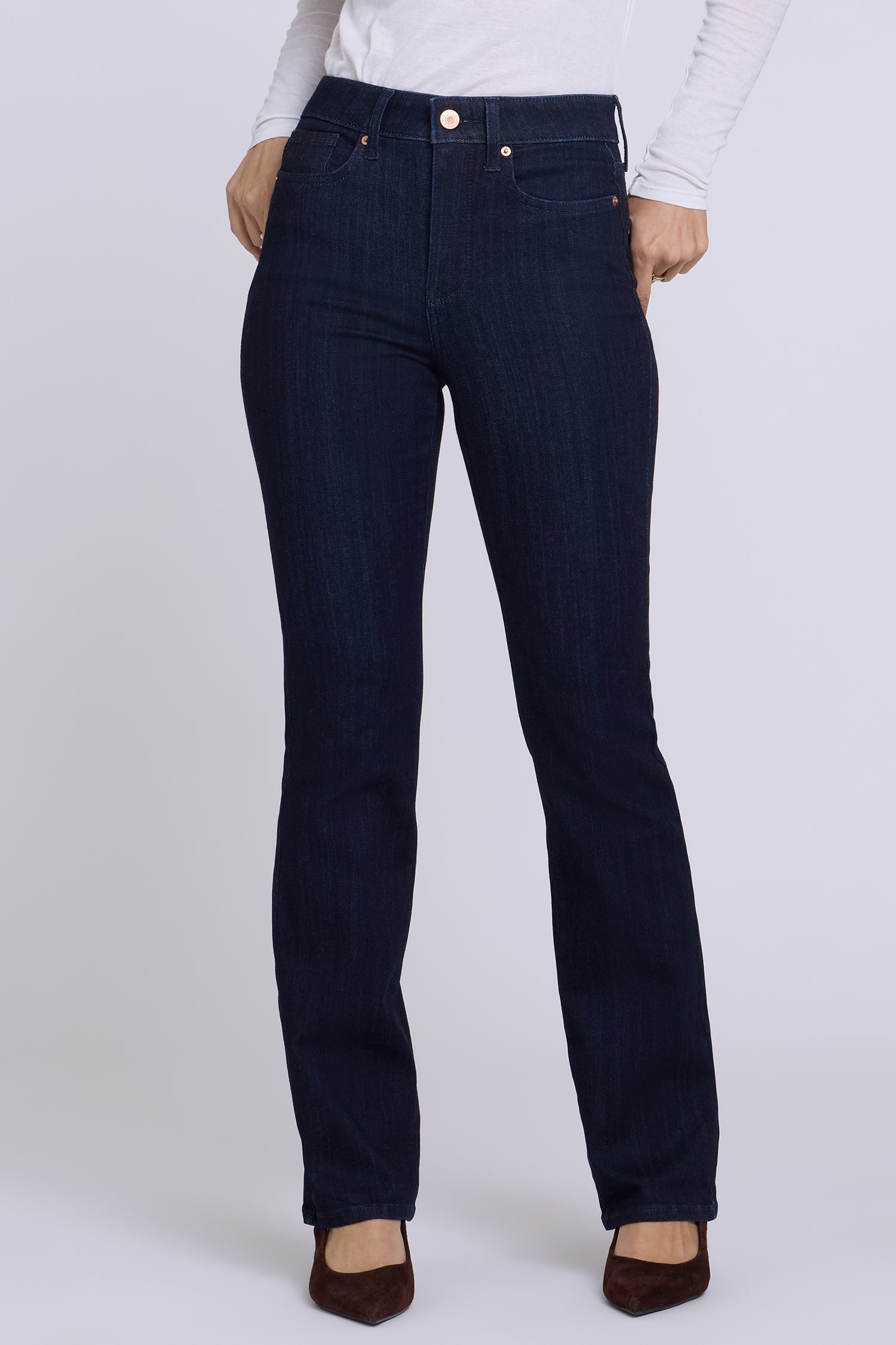 NYDJ Barbara Bootcut Jeans In Petite In Sure Stretch® Denim With High Rise - Rinse