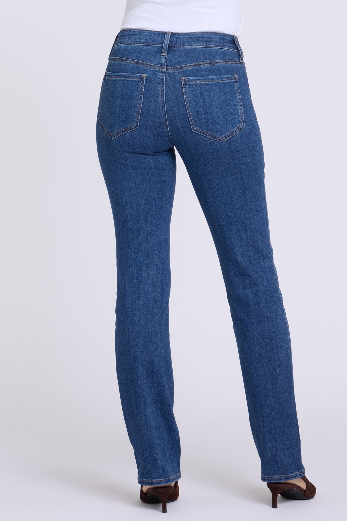 NYDJ Marilyn Straight Jeans In Petite In Sure Stretch® Denim - Elm