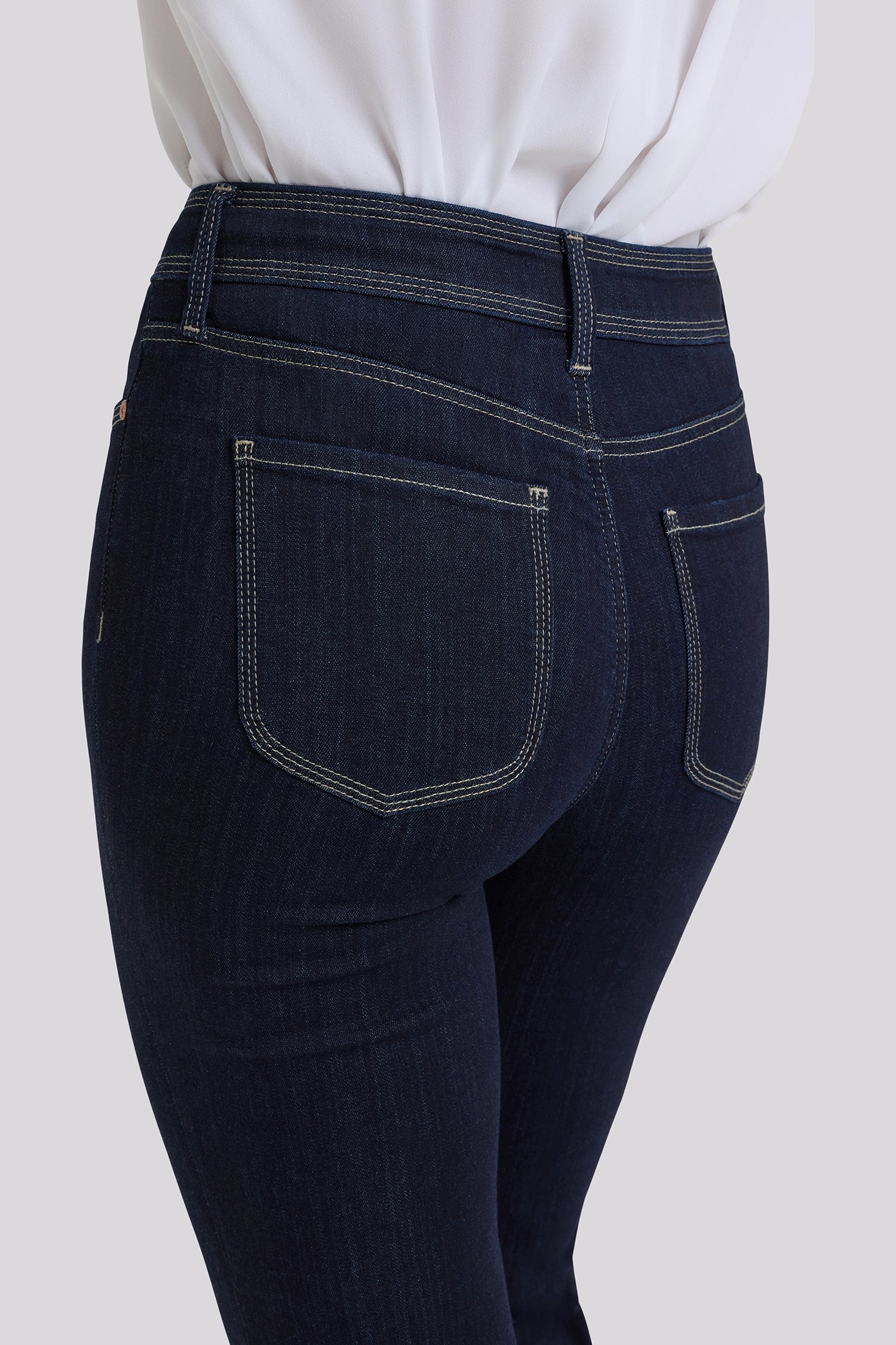 NYDJ Marilyn Straight Jeans In Petite In Sure Stretch® Denim With High Rise And Triple Stitching - Morning Tides