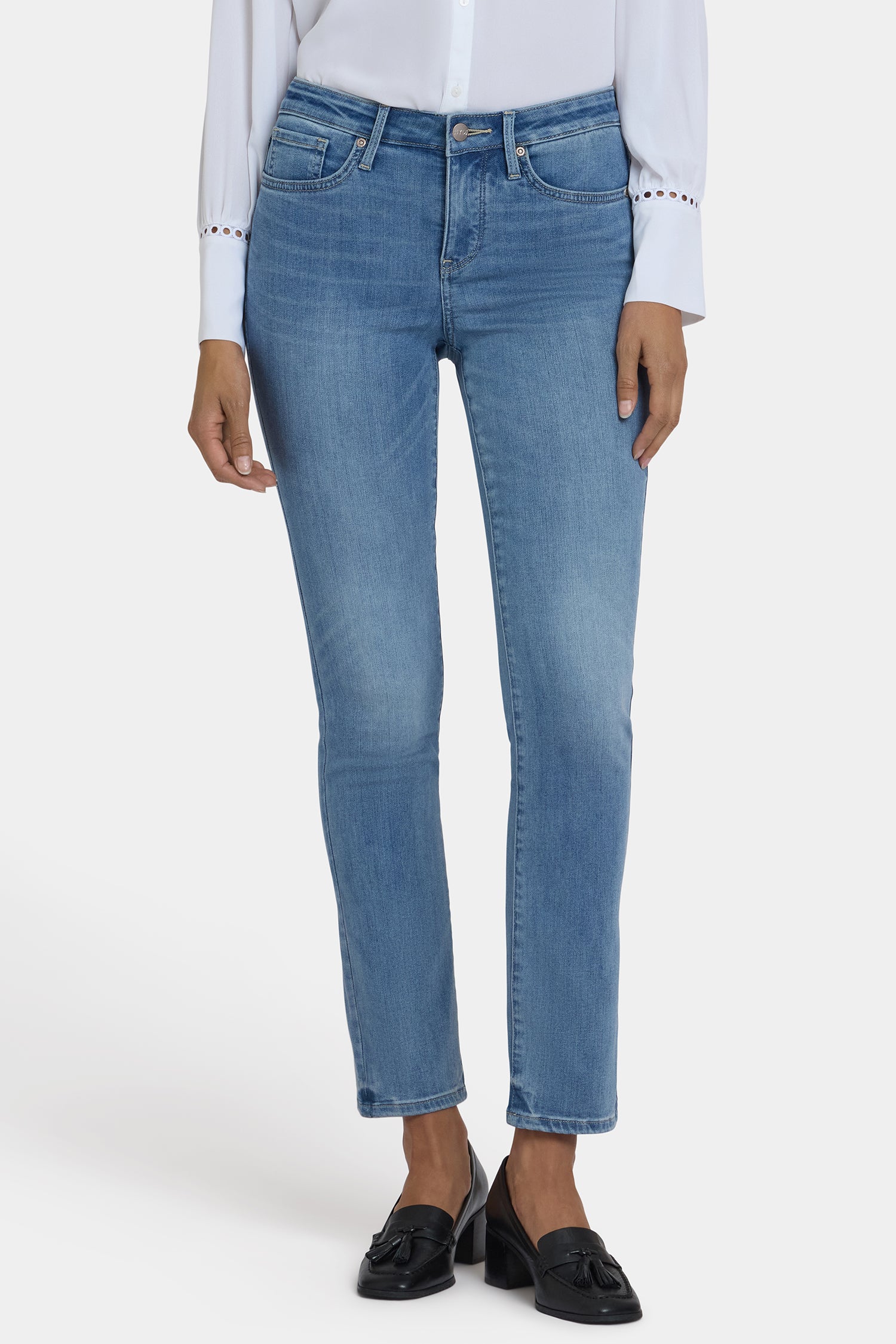 NYDJ Sheri Slim Jeans In Petite In Sure Stretch® Denim - Bastille Sea