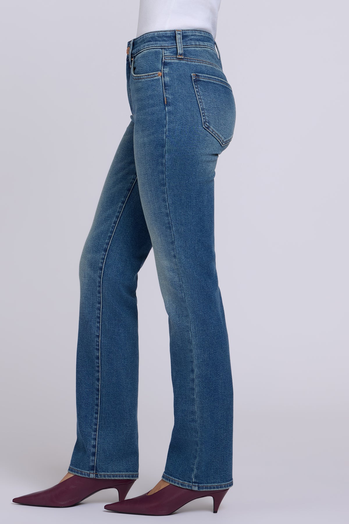 NYDJ Marilyn Straight Jeans In Petite  - Bluebells