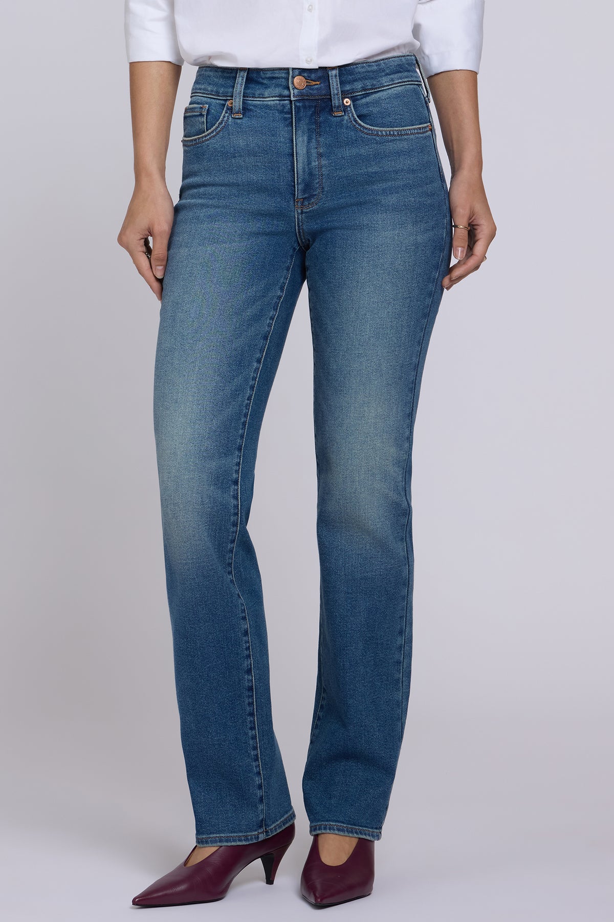 NYDJ Marilyn Straight Jeans In Petite  - Bluebells