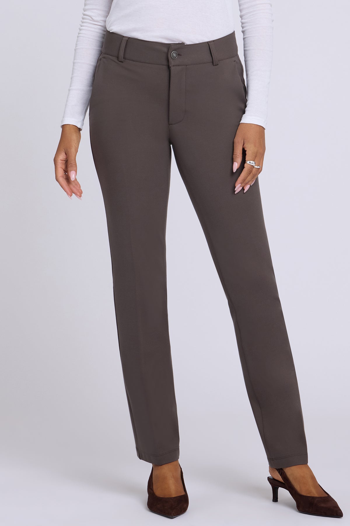 NYDJ Classic Trouser Pants In Petite Sculpt-Her™ Collection - Falcon