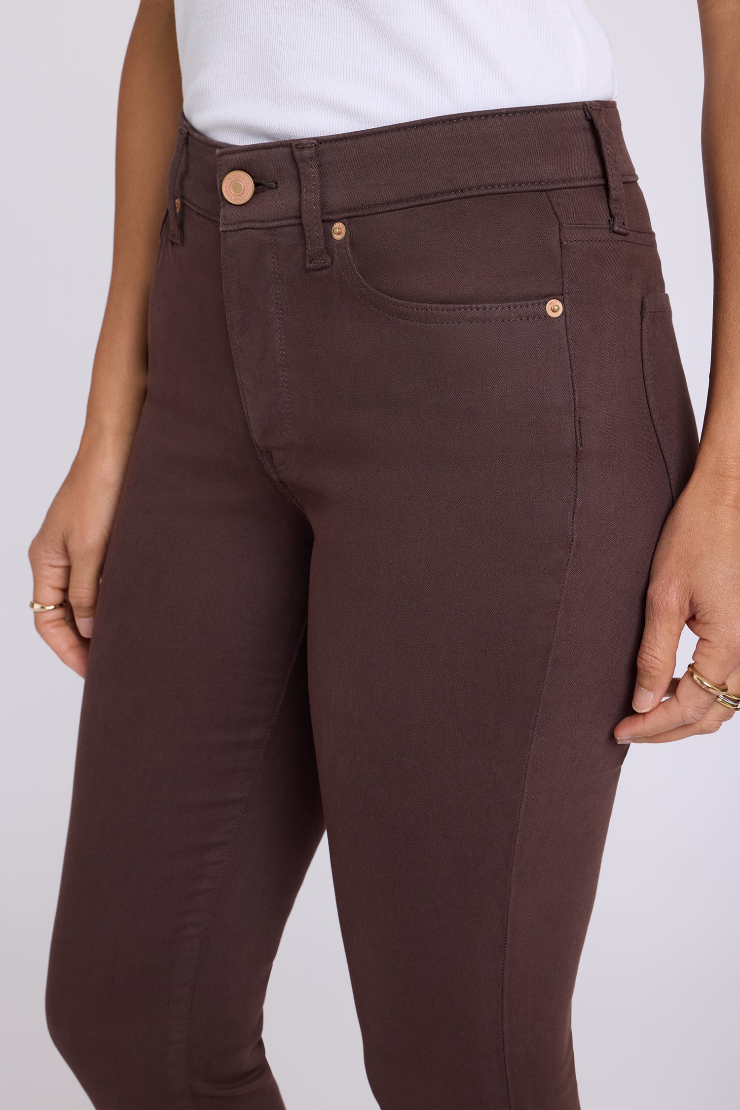 NYDJ Ami Skinny Jeans In Petite  - Bitter Chocolate
