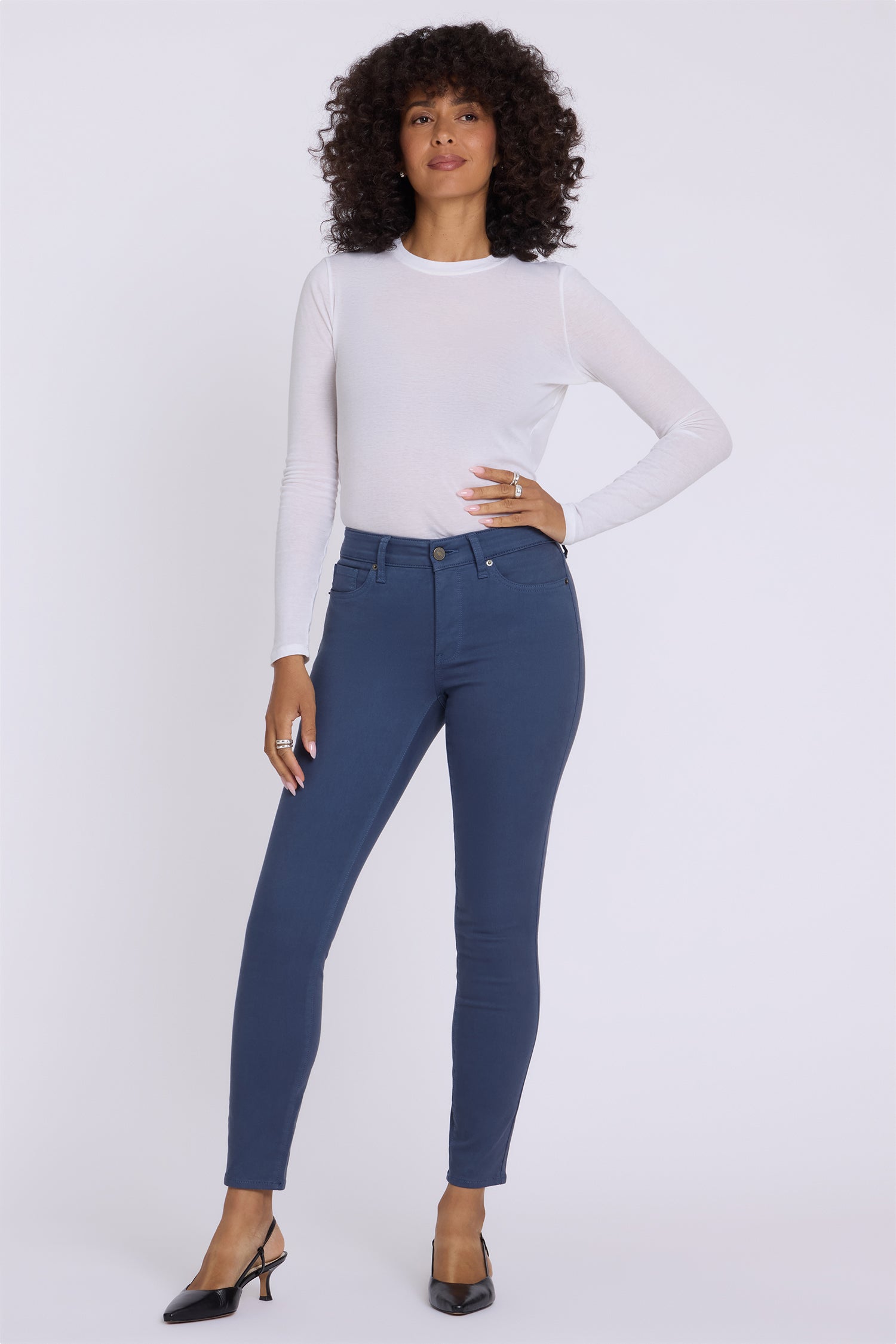 NYDJ Ami Skinny Jeans In Petite  - Jade Blue
