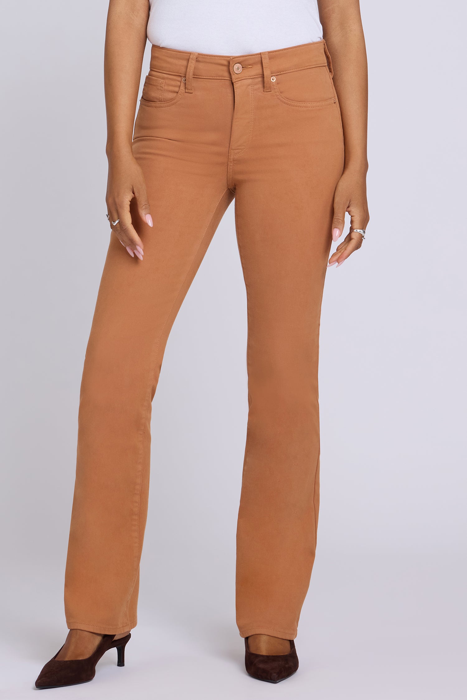 NYDJ Barbara Bootcut Jeans In Petite  - Roasted Pecan