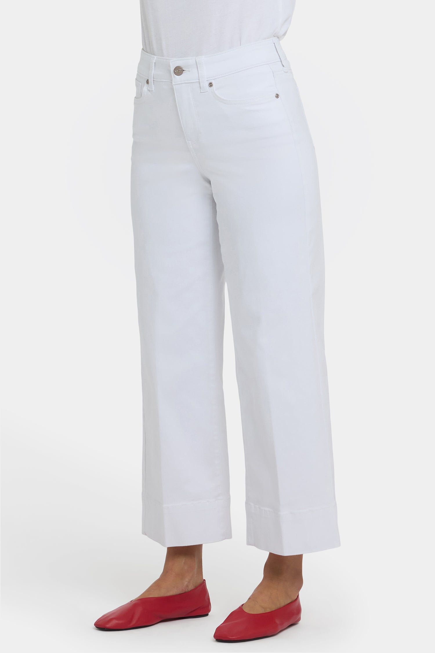 NYDJ Teresa Wide Leg Ankle Jeans In Petite With 3