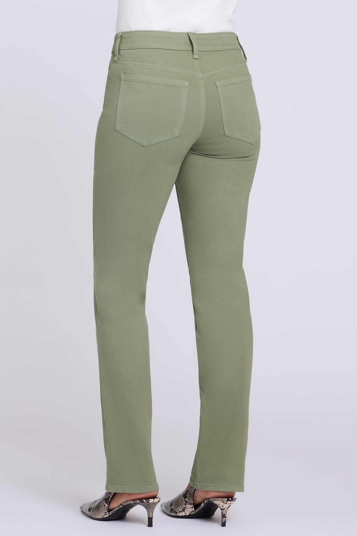 NYDJ Marilyn Straight Jeans In Petite  - Artichoke