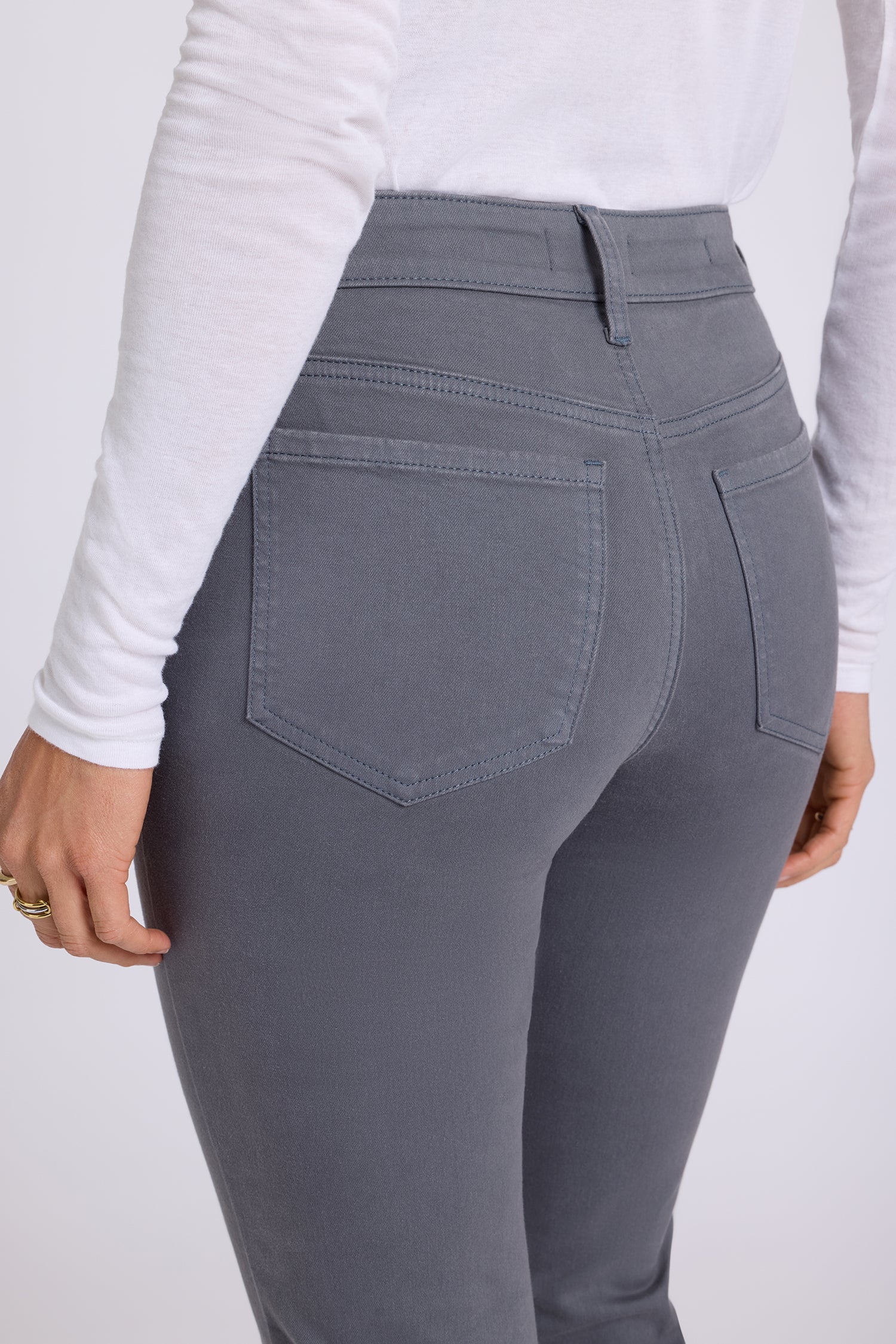 NYDJ Marilyn Straight Jeans In Petite  - Vintage Charcoal