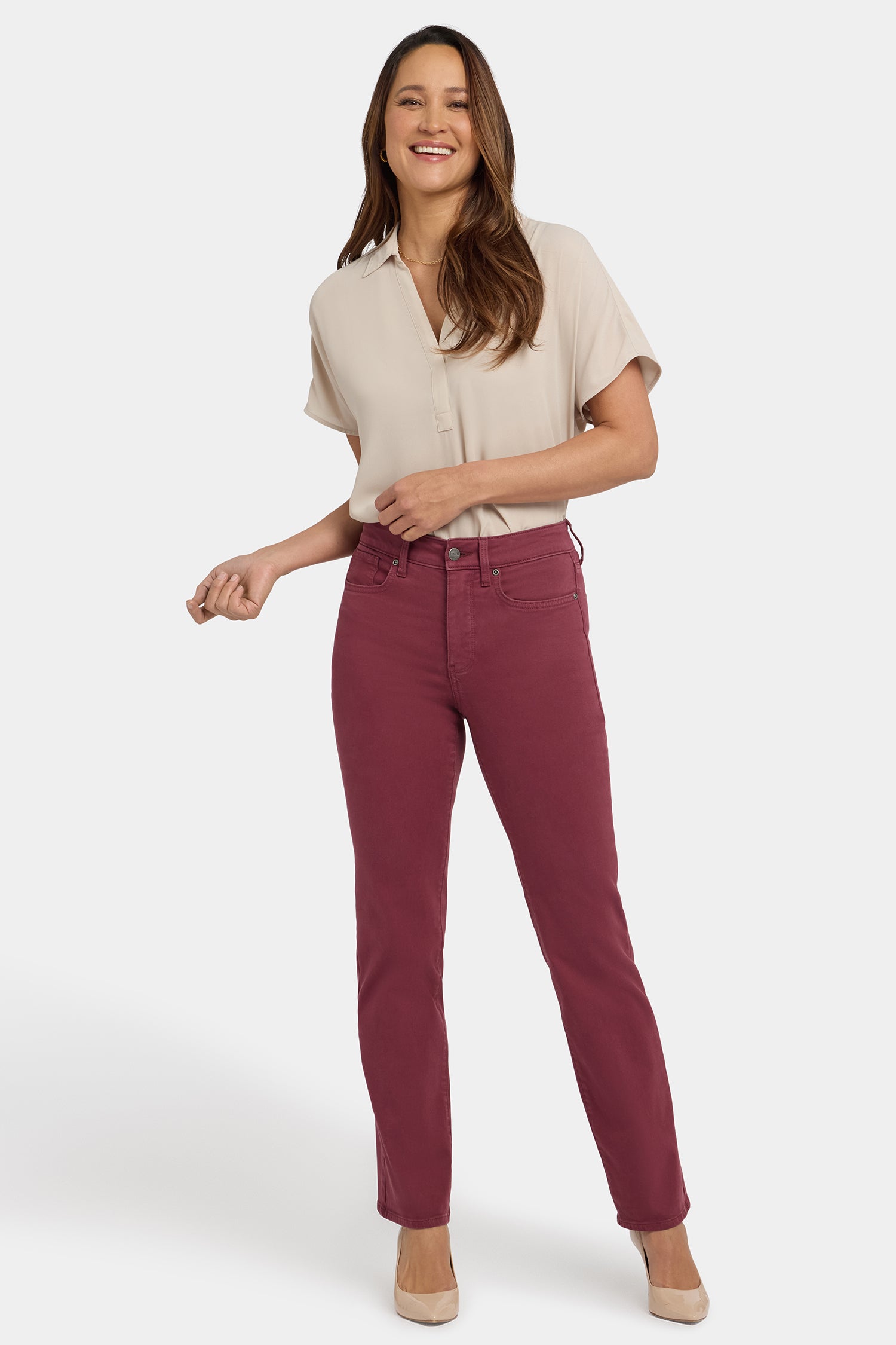 NYDJ Marilyn Straight Jeans In Petite With High Rise And 29