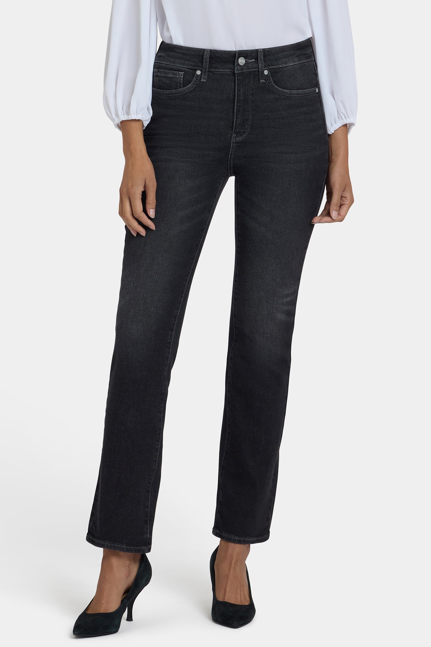 NYDJ Marilyn Straight Jeans In Petite With High Rise And 29