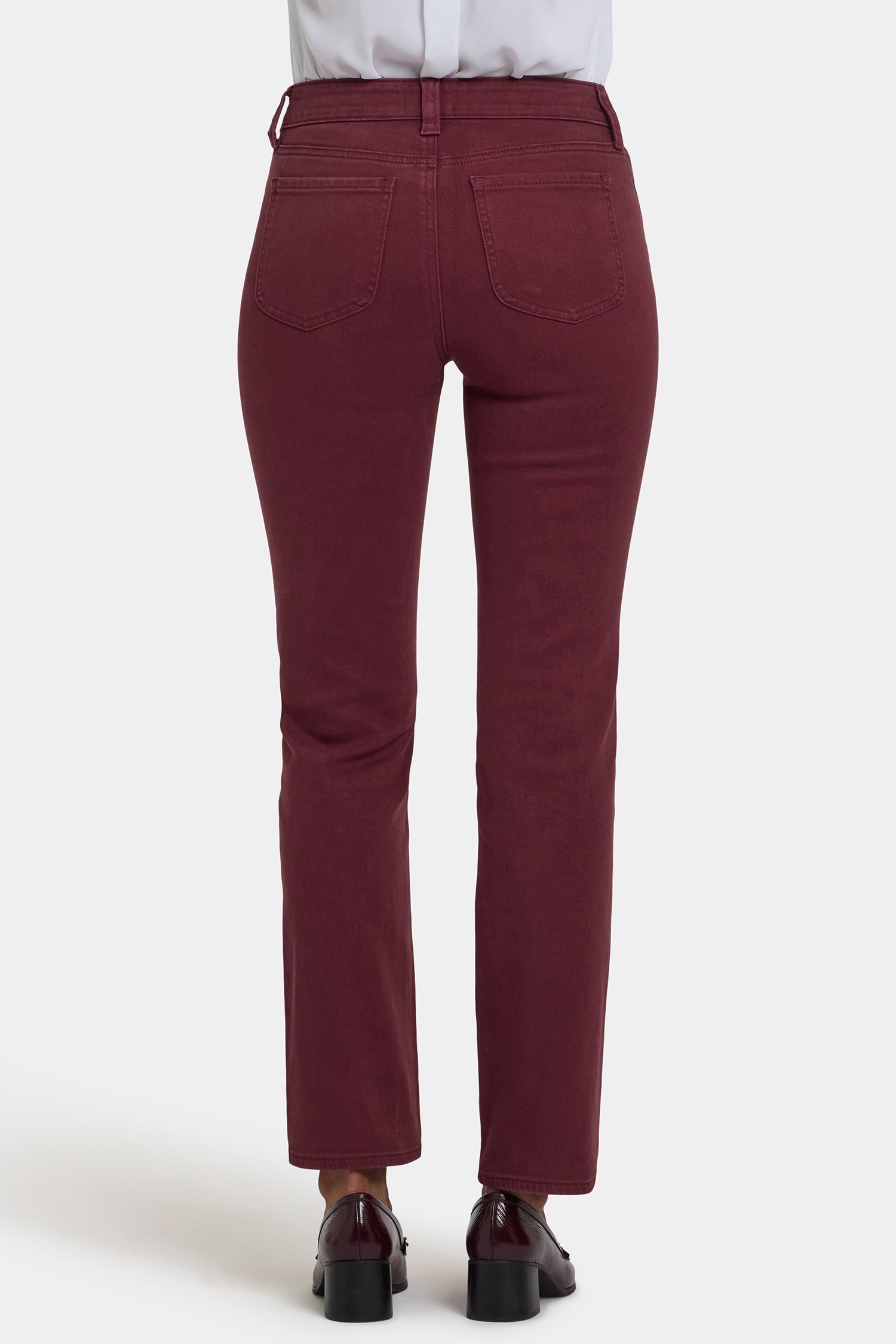 NYDJ Marilyn Straight Jeans In Petite With High Rise, Utility Welt Pockets And 29