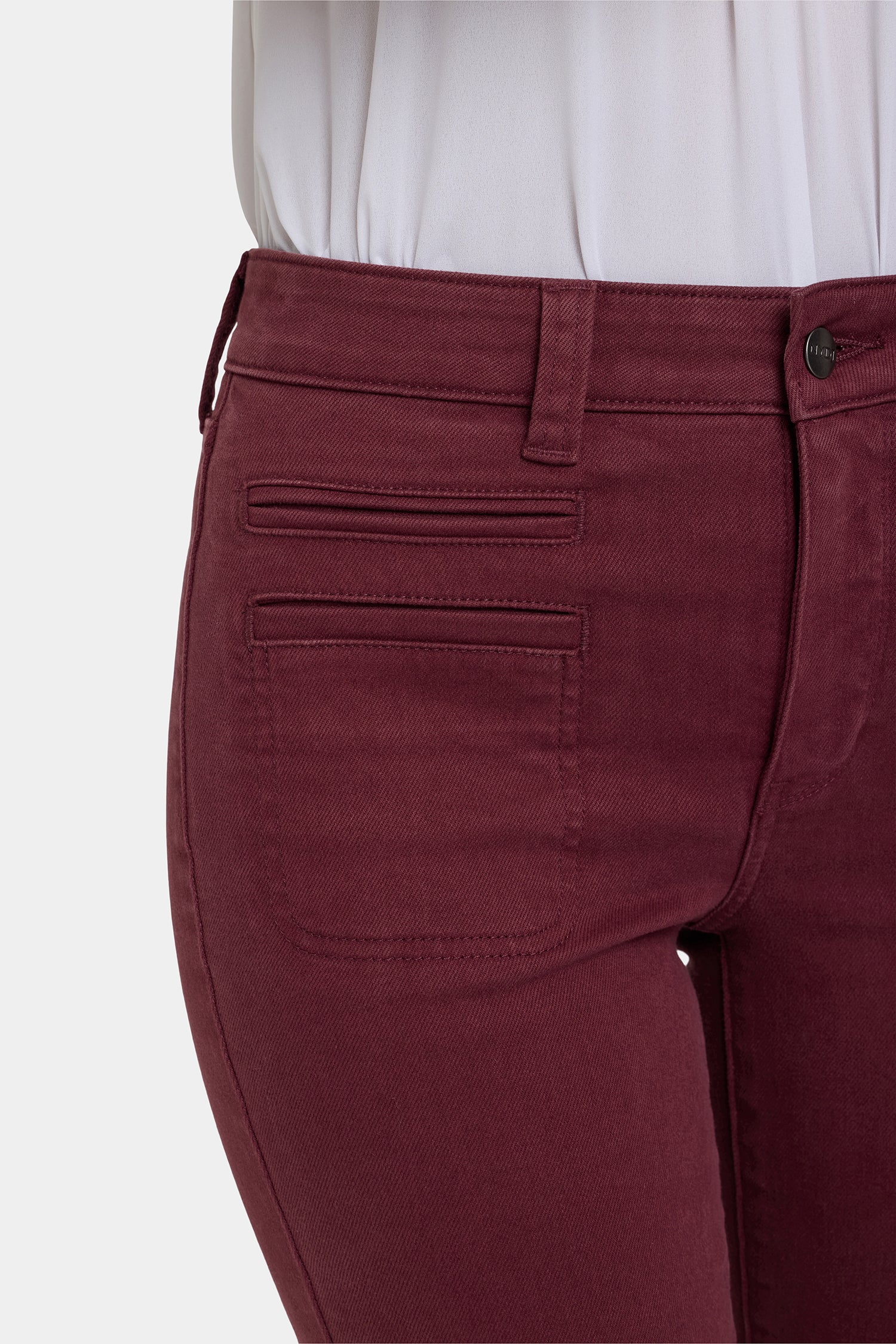 NYDJ Marilyn Straight Jeans In Petite With High Rise, Utility Welt Pockets And 29