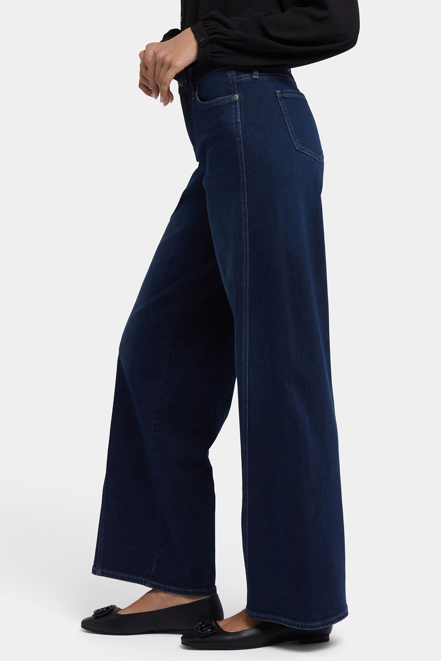 NYDJ Teresa Wide Leg Jeans In Petite With Contoured Seams And 29