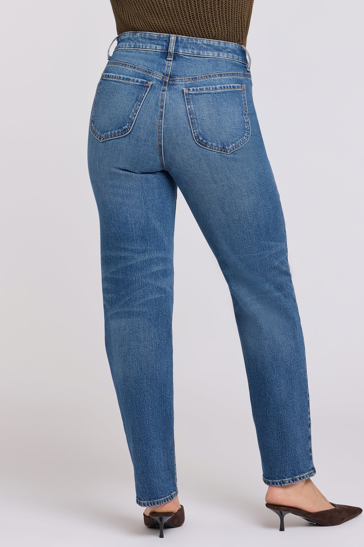 NYDJ Kasey Stovepipe Jeans In Petite With Super High Rise And 30" Inseam - Aster